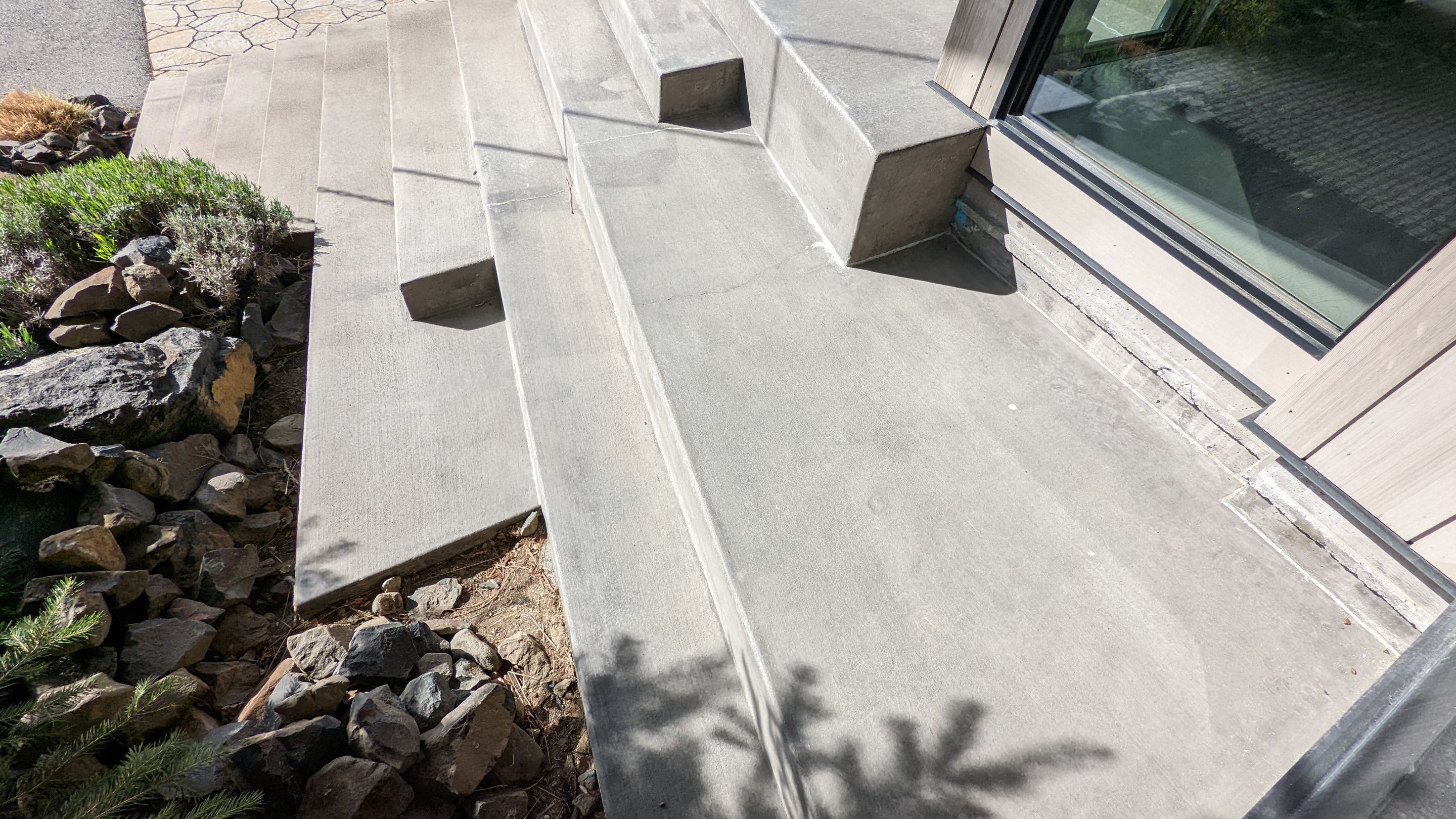 Entryway Transformation using Trail Mix 1/8" Chip by Croc Coatings, LLC