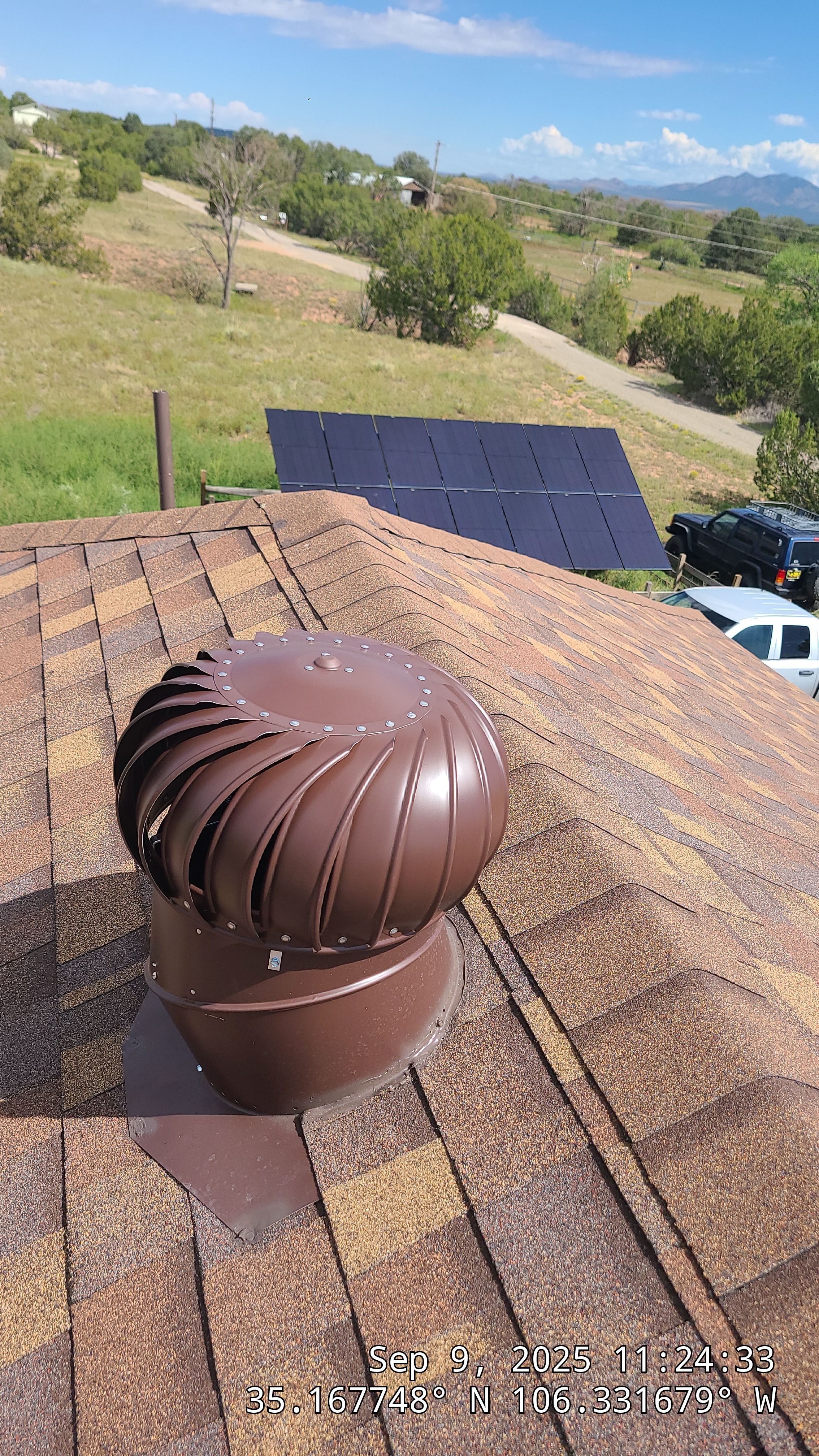 Owens Corning Desert Rose duration shingle roof replacement in Sandia Park by Doyle Roof Masters Inc