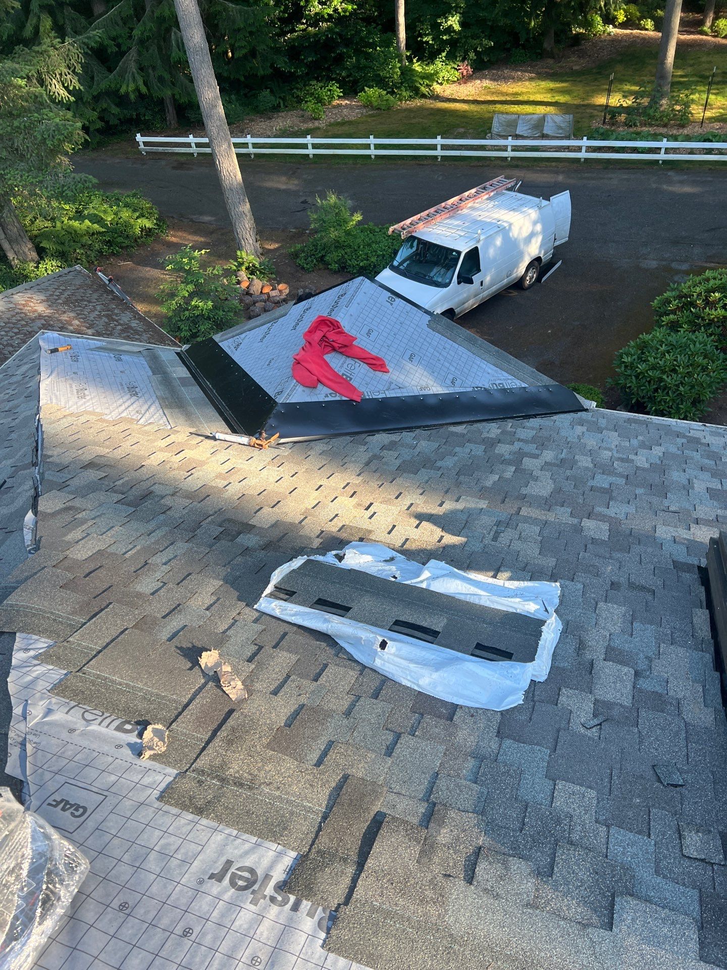 Residential Roofing Installation using GAF HDZ Shingles by Roofing Formula LLC