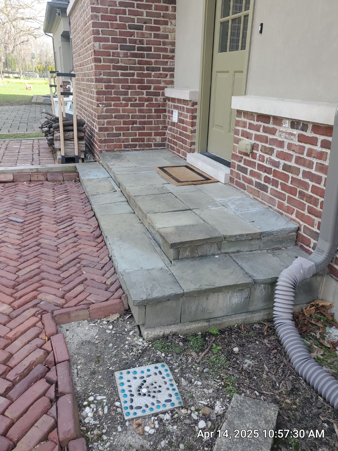 bluestone using Algaecide, soft wash soap by Northern Power Washing LLC.