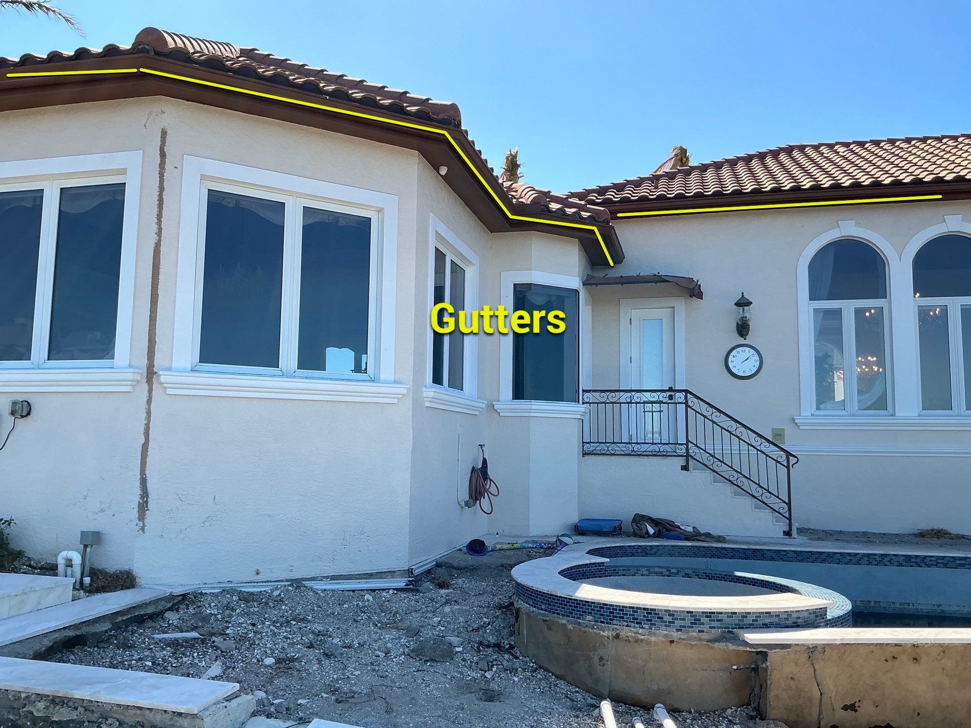 Cameo Finish Gutters for Luxury Homes  by Gutter Professors