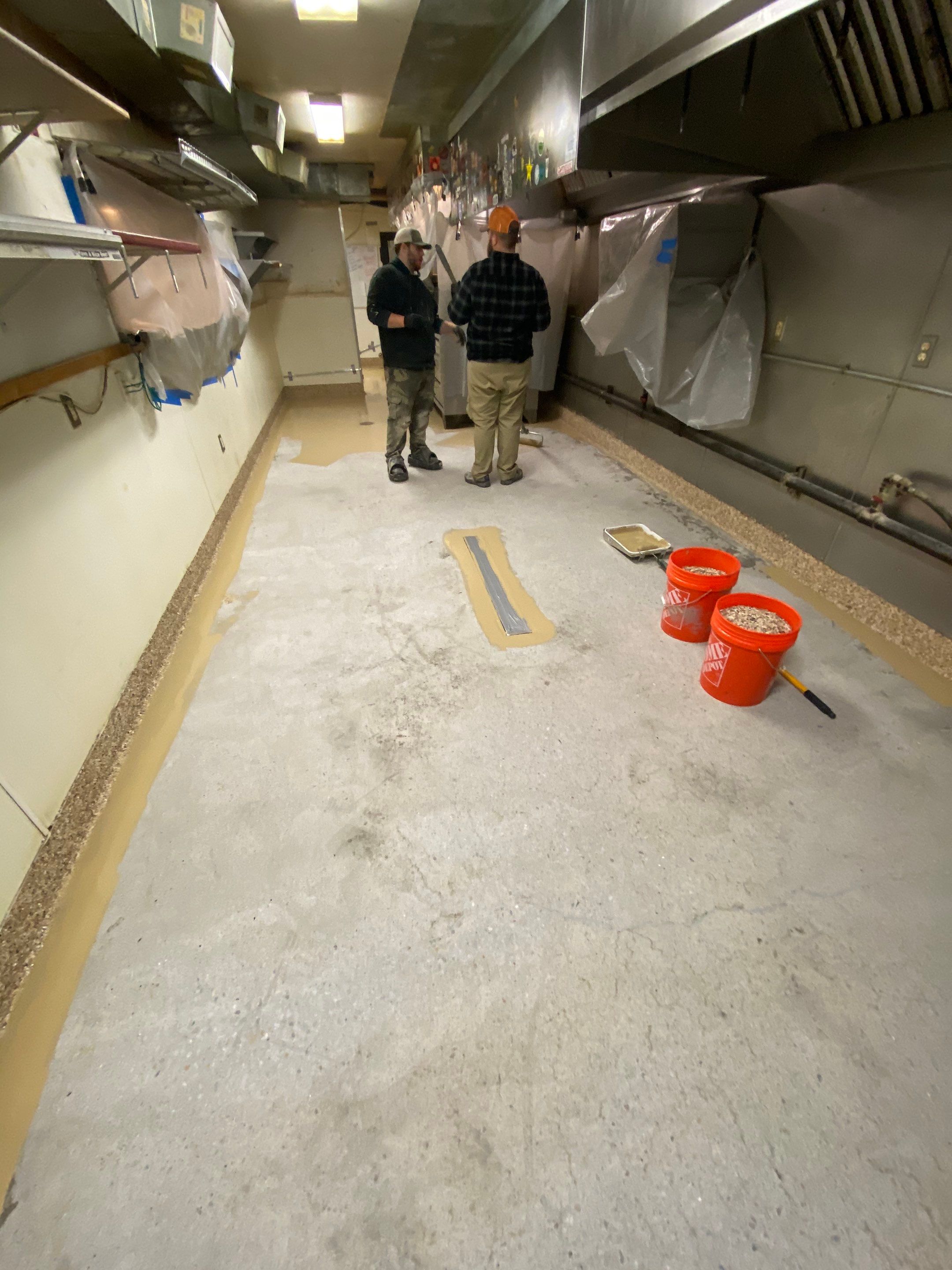 Commercial Floor Transformation using Penntek Evolution System by Croc Coatings, LLC