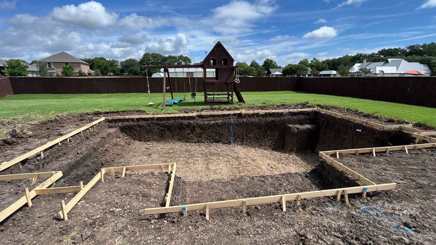 Custom In-Ground Rectangular Pool Installation in Wylie by Hobert Pools