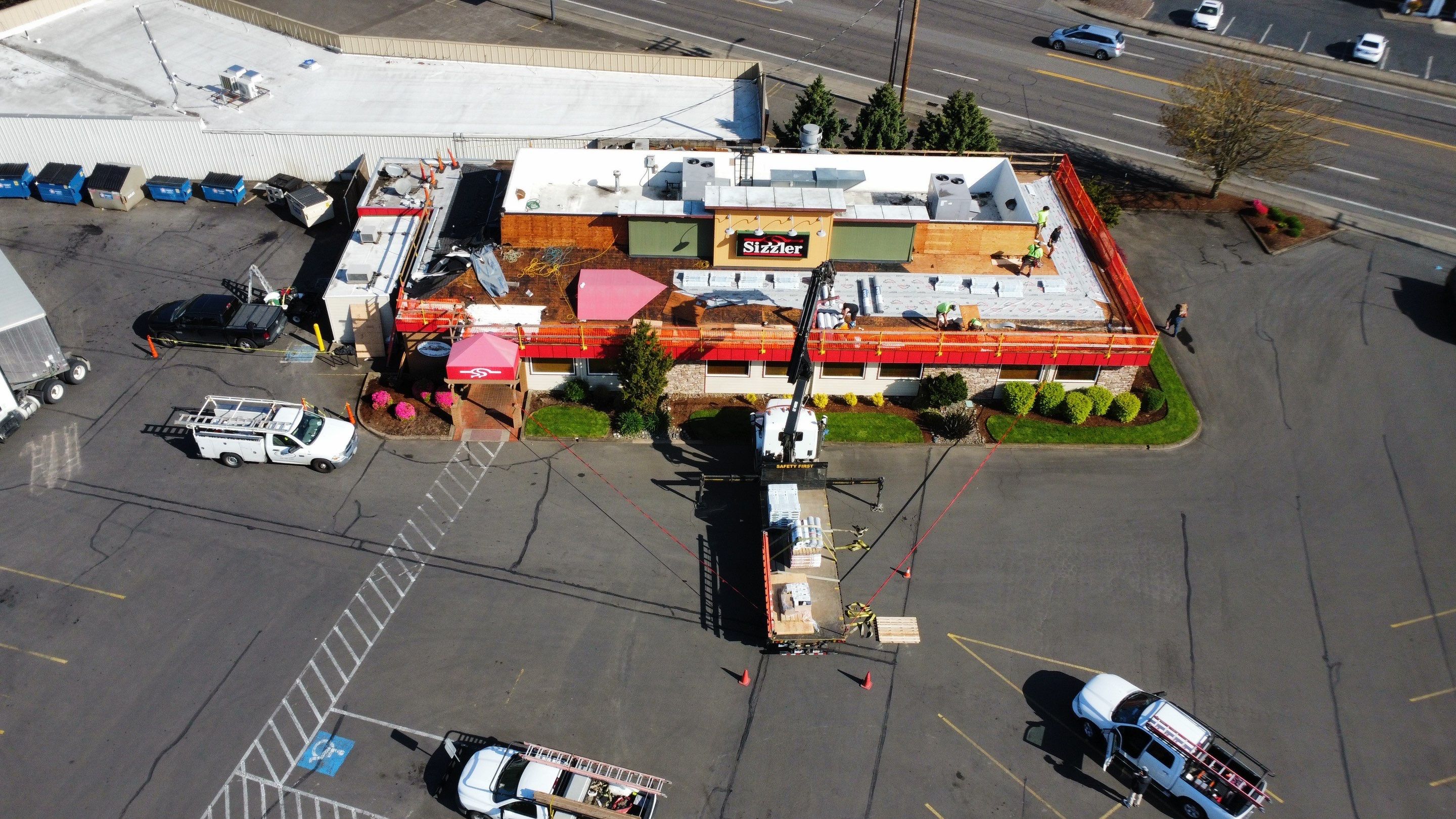 Sizzler Albany Oregon Roof Replacement  by Orezona Building & Roofing Company, Inc.