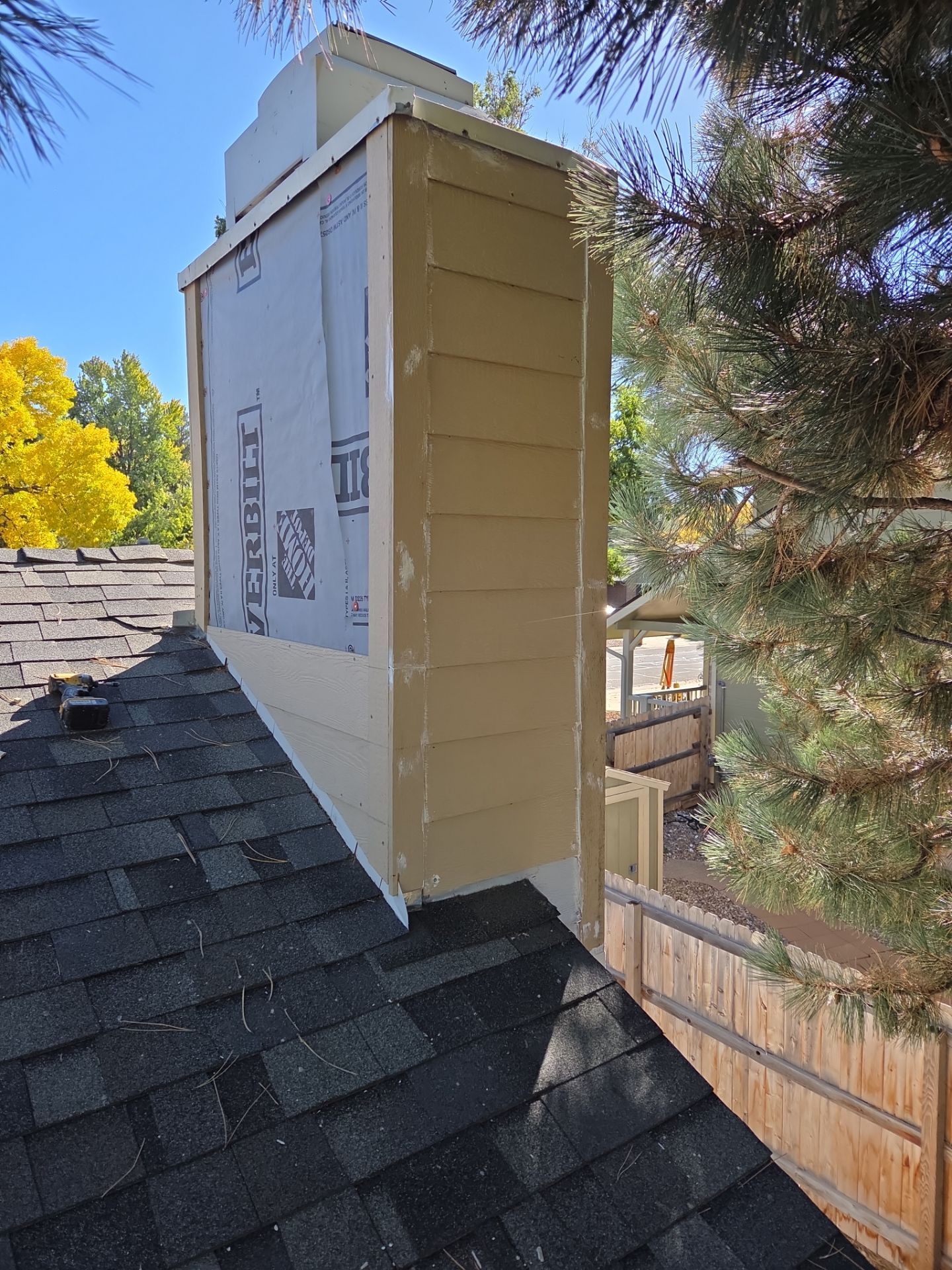 Chimney Siding Repair by RTP Roofing Company