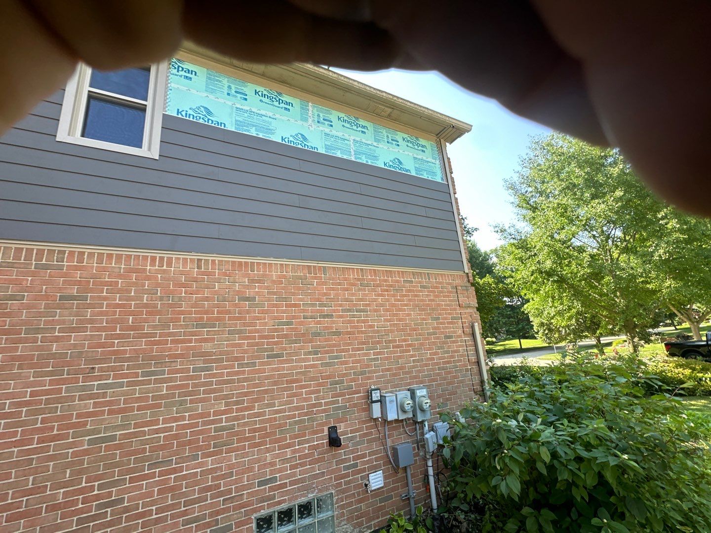 Roof Replacement using Owens Corning Peppercorn and Siding Replacement using Ascend Charcoal Smoke by 180 Contractors