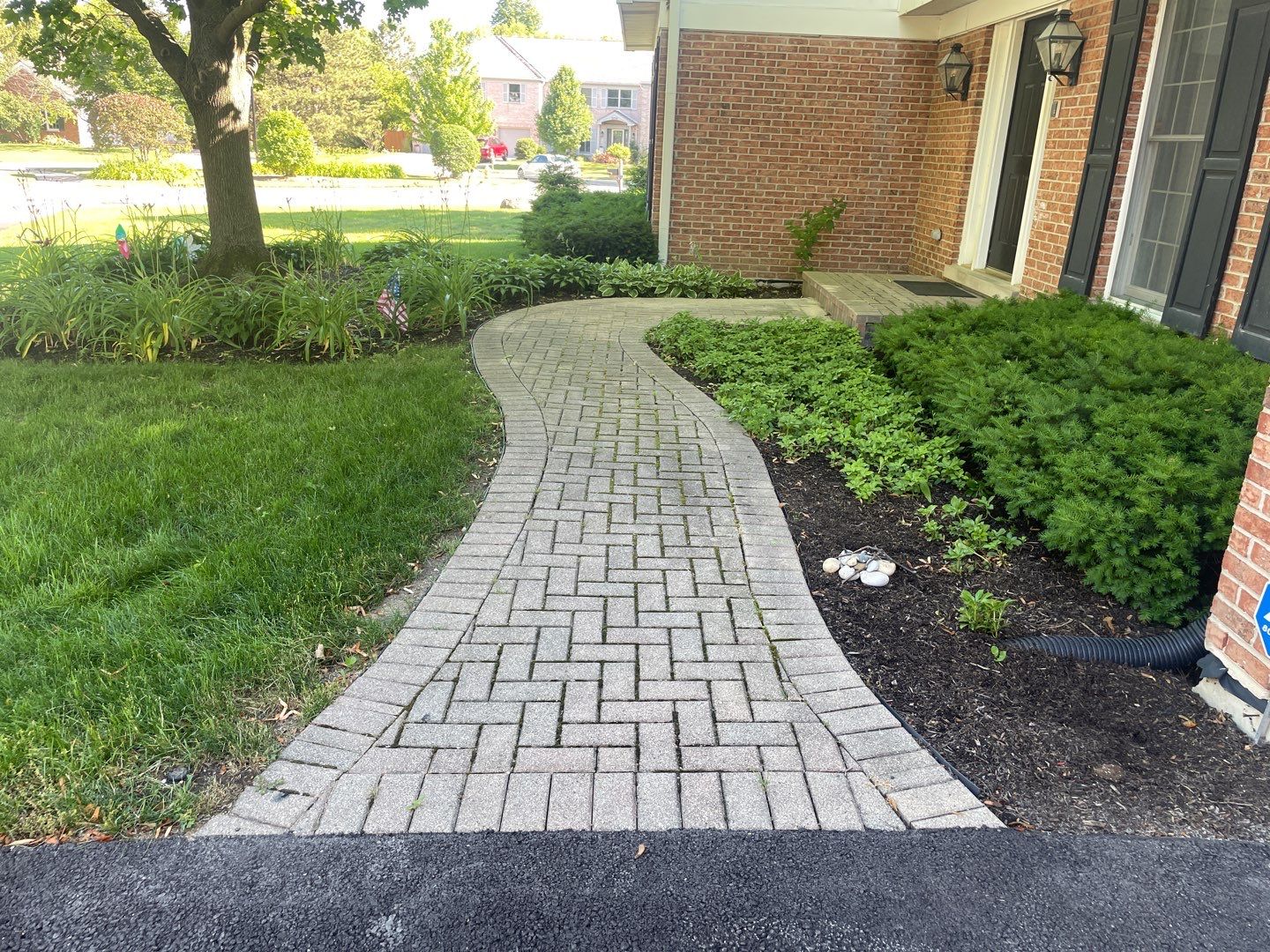 Brick paver clean, sand and seal.  using Surebond SB-1300 by Northern Power Washing LLC.