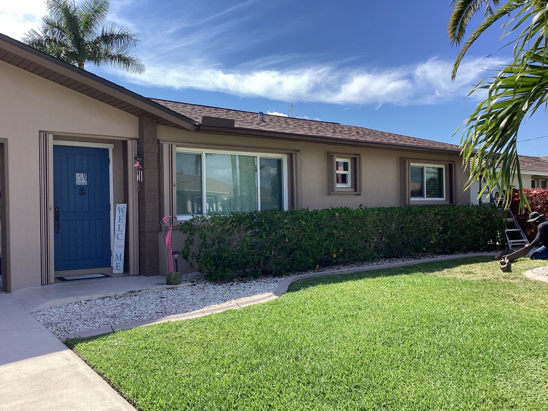 Brown Seamless Gutters using Royal Brown Seamless Gutters in Cape Coral FL by Gutter Professors