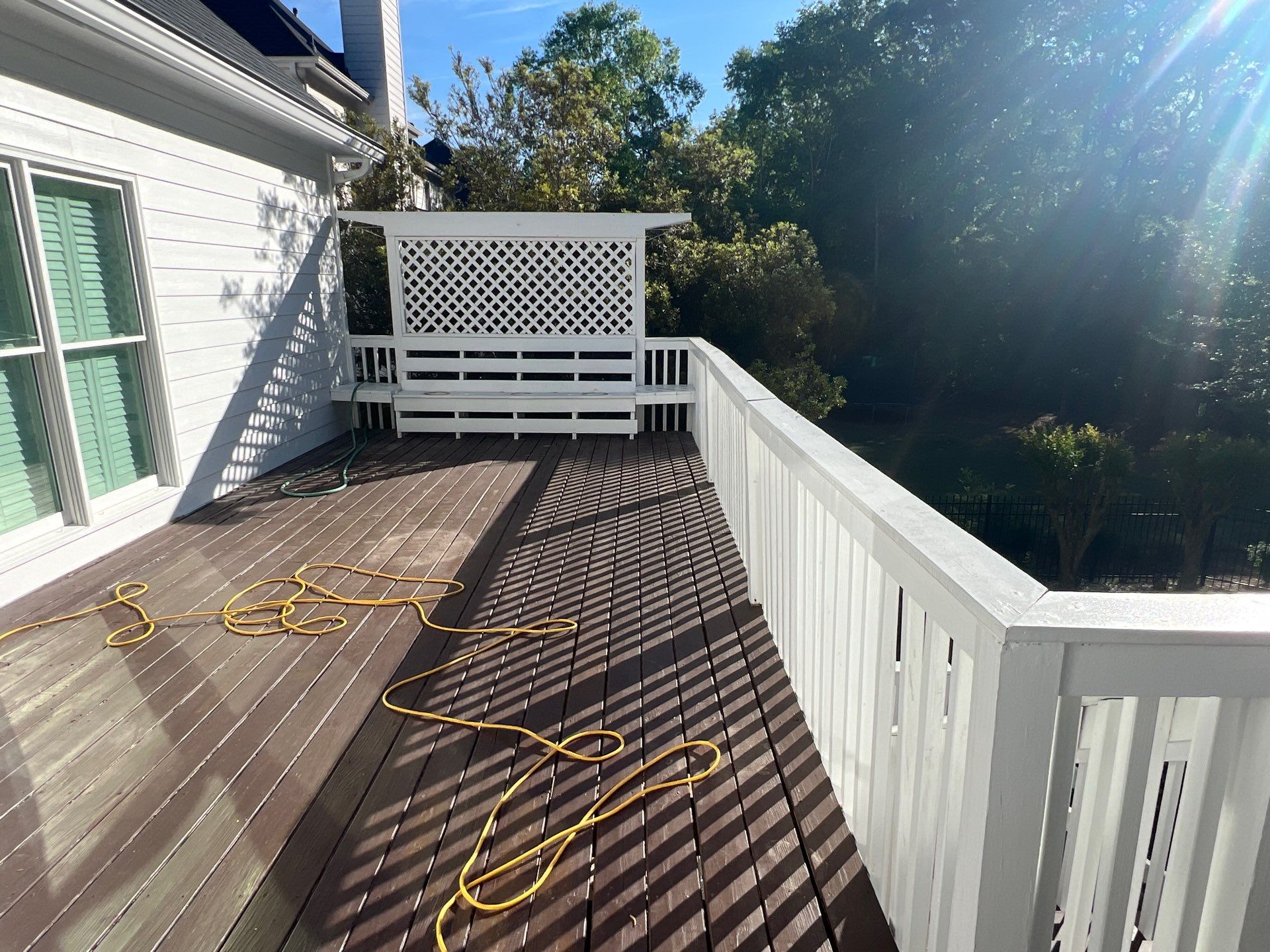 Multi-Level Pressure-Treated Wood Deck and Screened Porch in Acworth by Swift Home Renovations