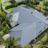 24ga 1.5" Mechanical Seam Charcoal Gray by Total Roofing System The Metal Roof Experts