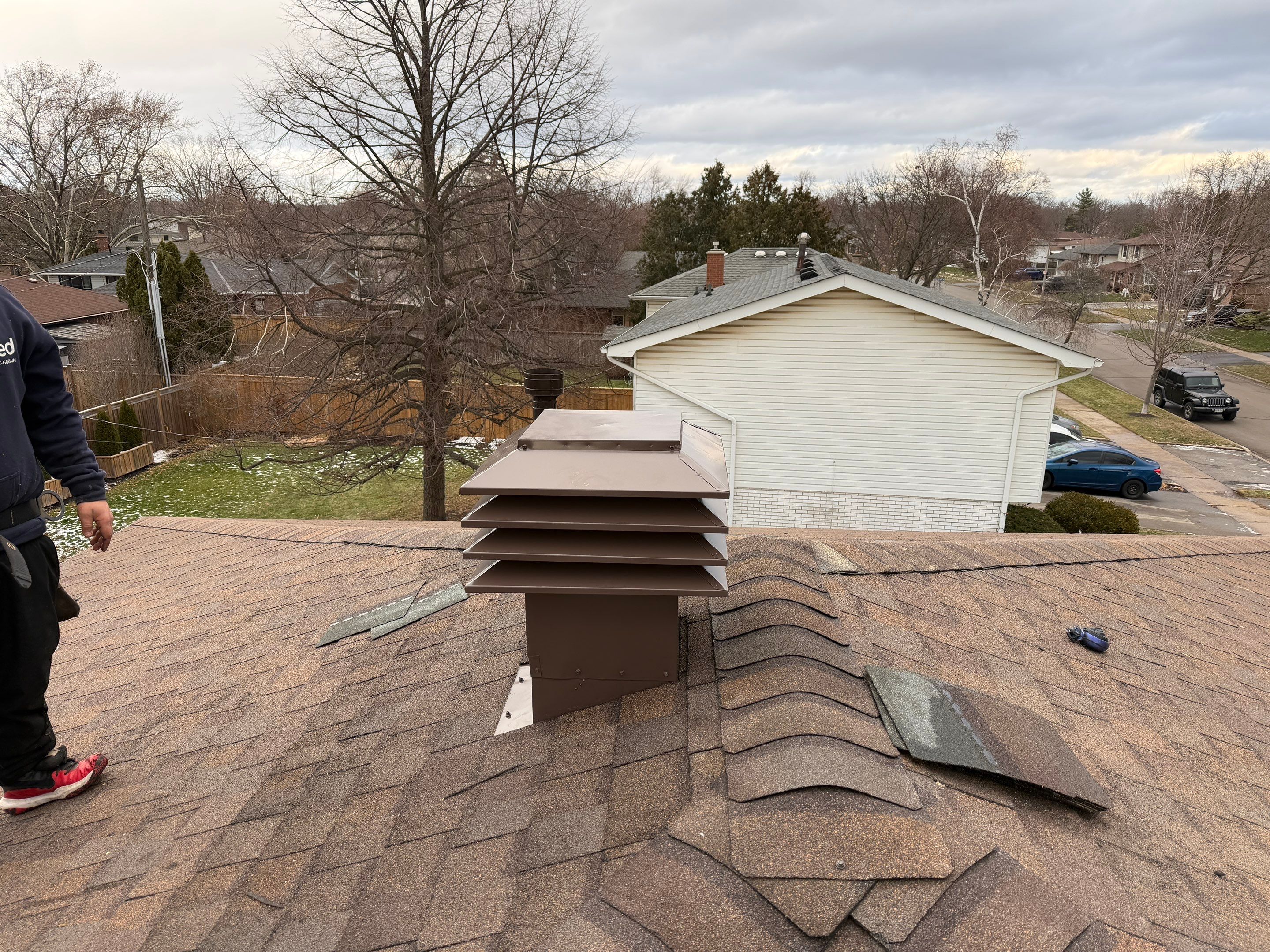 Project in Burlington by The Roofing Crew