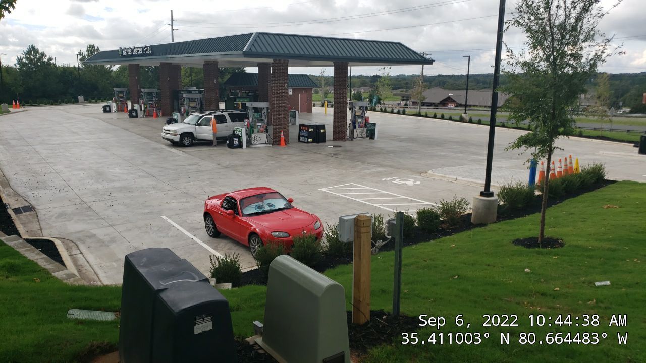 Commercial Landscaping Harris Teeter Fuel Station by Carolina-Metro Landscape, Inc