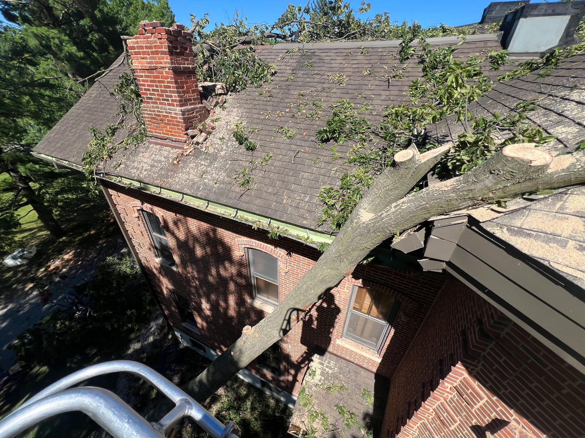 Emergency Roof Stabilization and Tarping for Historic Springfield Mansion by Acosta Angeli Roofing