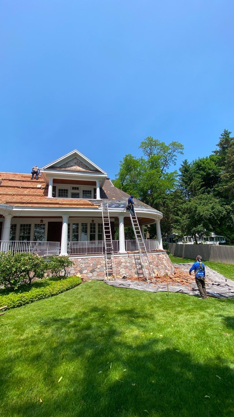 Cedar Roof Installation by Custom Installations