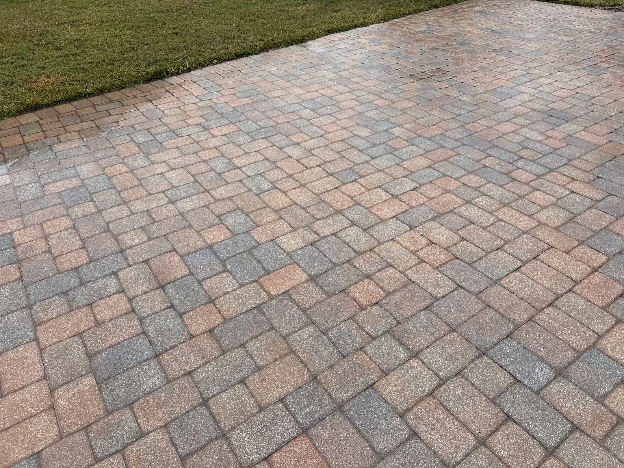 Oil & Tar Removal from Paver Driveway & Entryway by Sunshine AquaWash