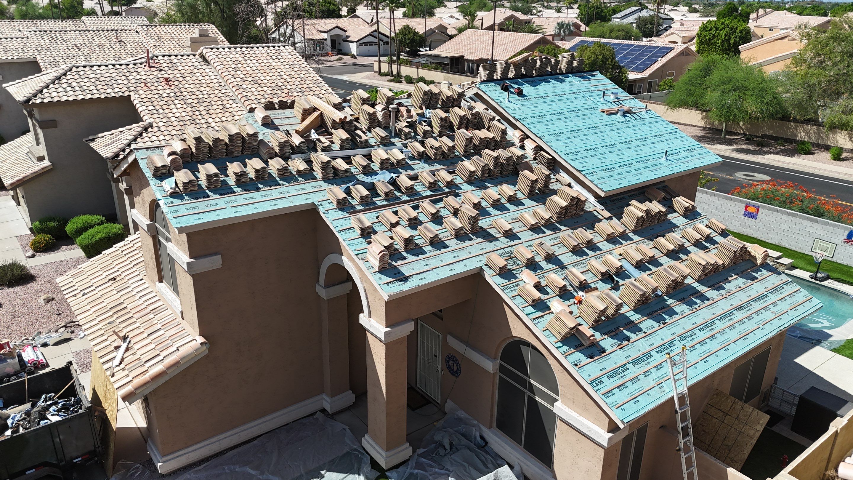 Project in Mesa, AZ by Saint Roofing