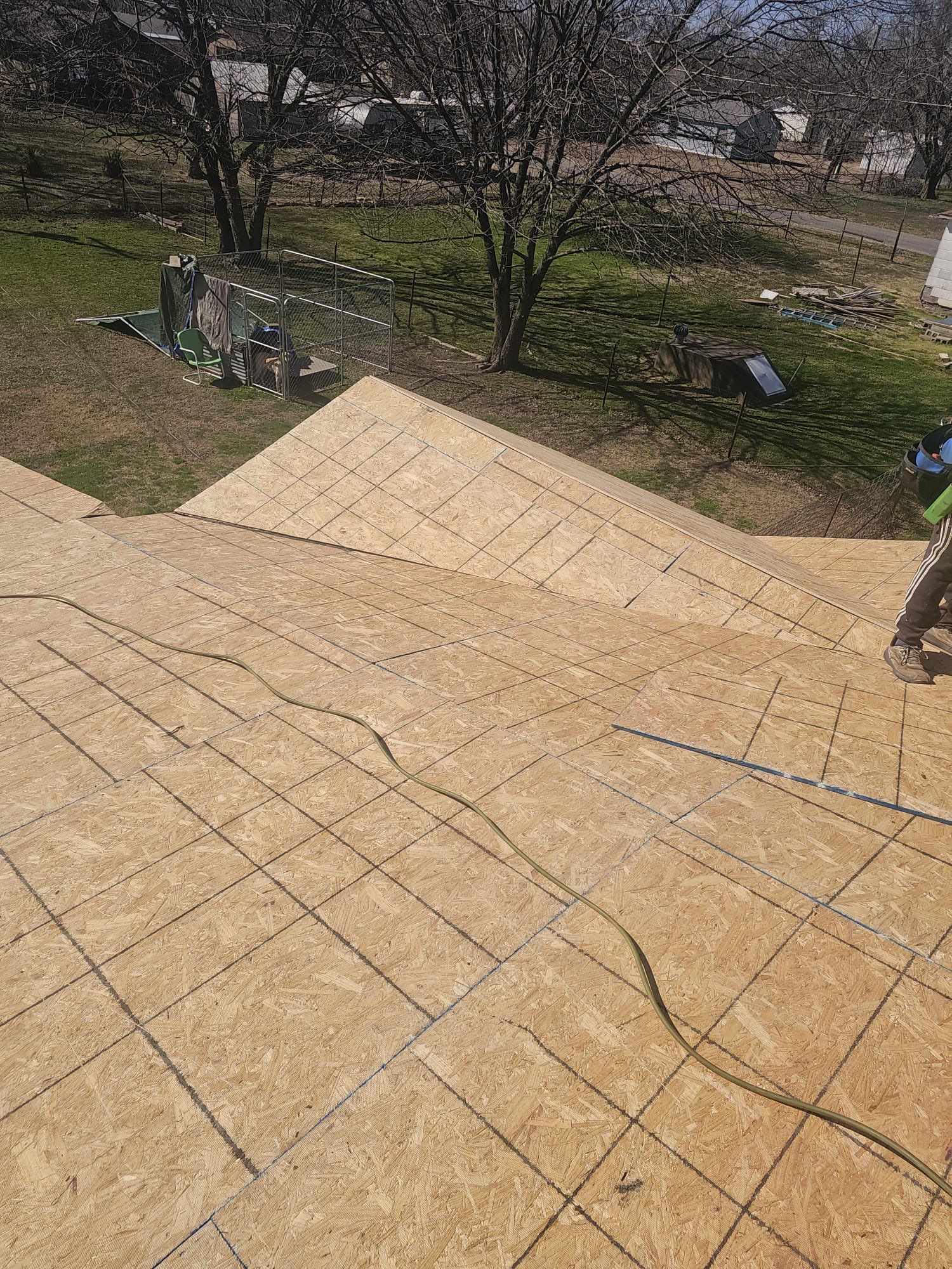 Storm damage restoration project by In & Out Construction & Remodeling, LLC