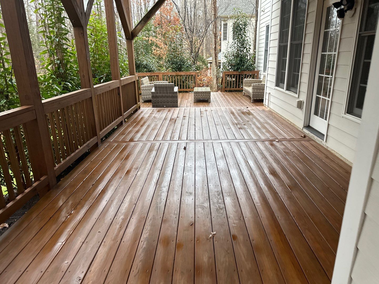Multi level Deck coated with Wood Sealant by DuraSeal