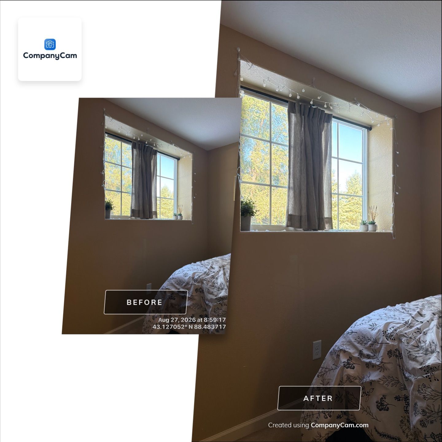 Functional Basement Renovation Featuring Guest Bedroom and Home Office by CompanyCam Sales Demo