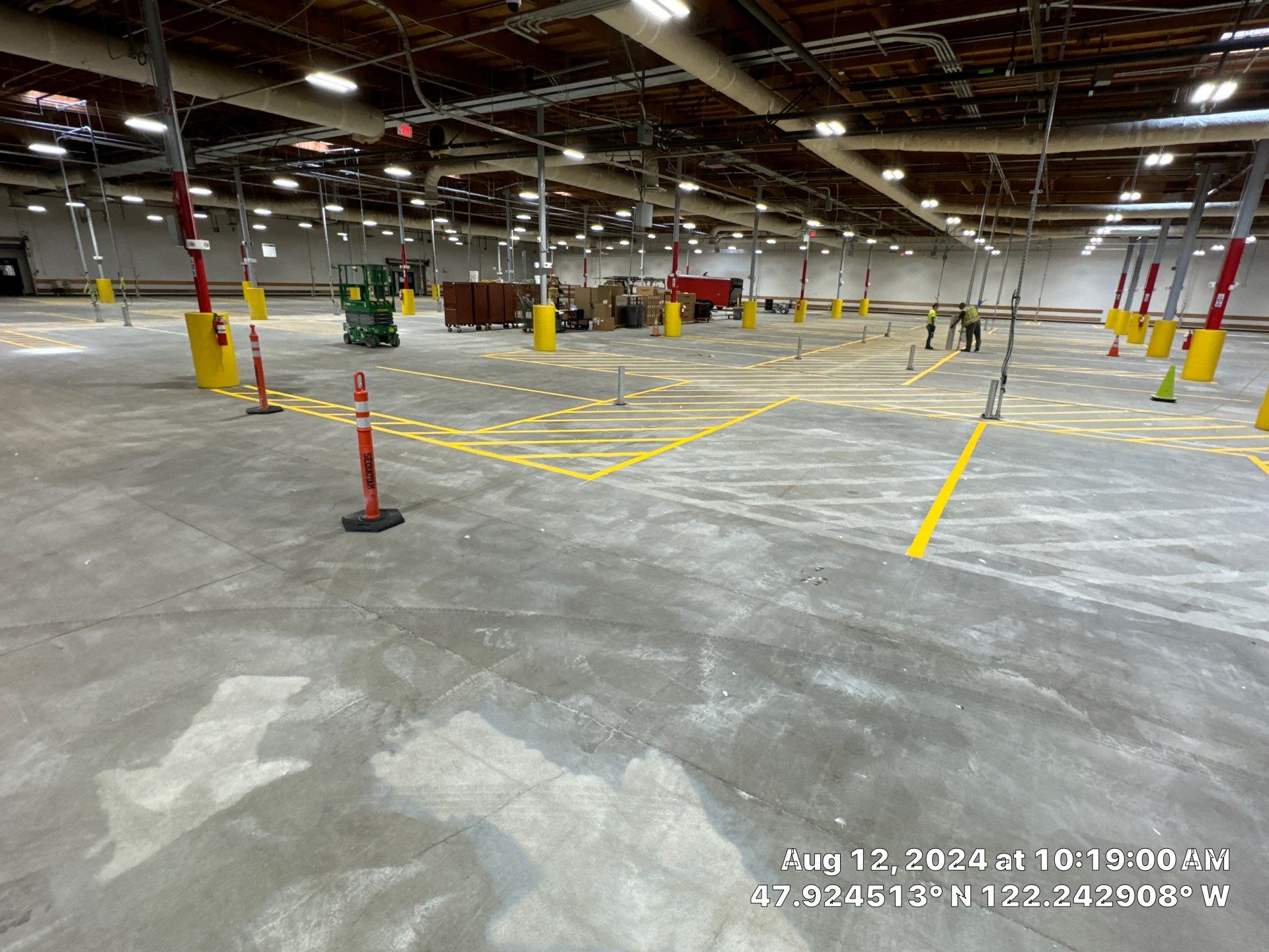 USPS Asphalt Patch Repair, Indoor Parking Lot Sandblast, Outdoor Parking Lot Sealcoating & Indoor/Outdoor Parking Lot Striping  by Jireh Asphalt & Concrete Inc 