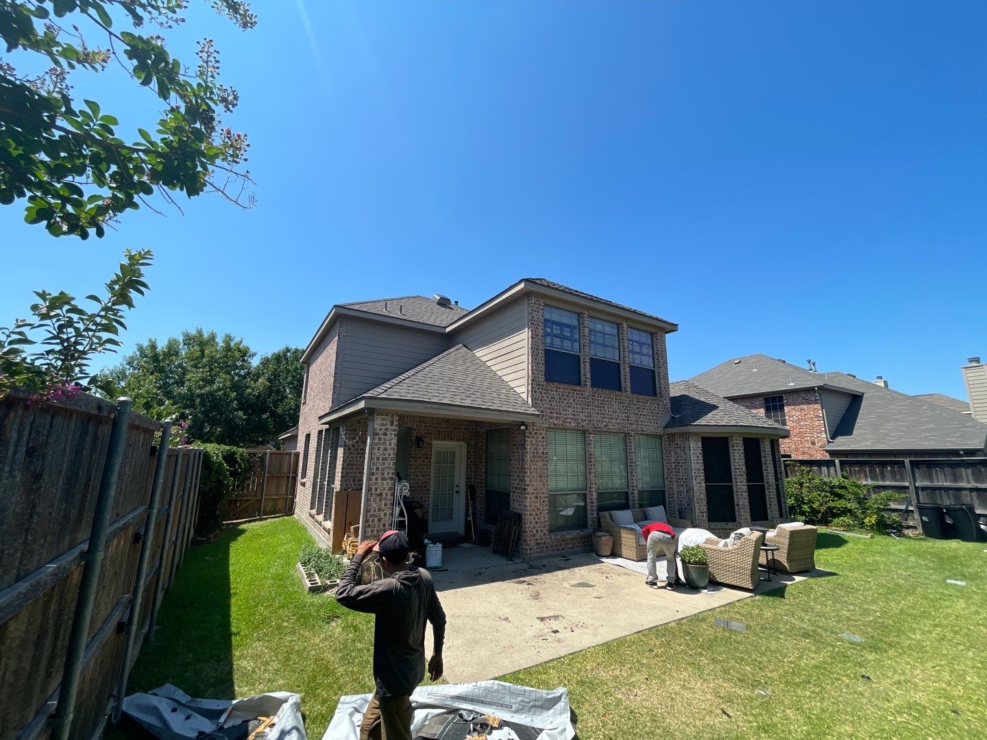 Major Hail Storm Full Roof and Gutter Replacement by First United Roofing & Construction
