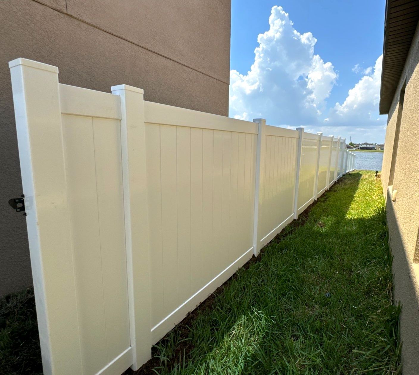Vinyl Fence Installation using Clearwater Picket Fence and 6Ft White Vinyl Fence  by Asap fence and gates, LLC