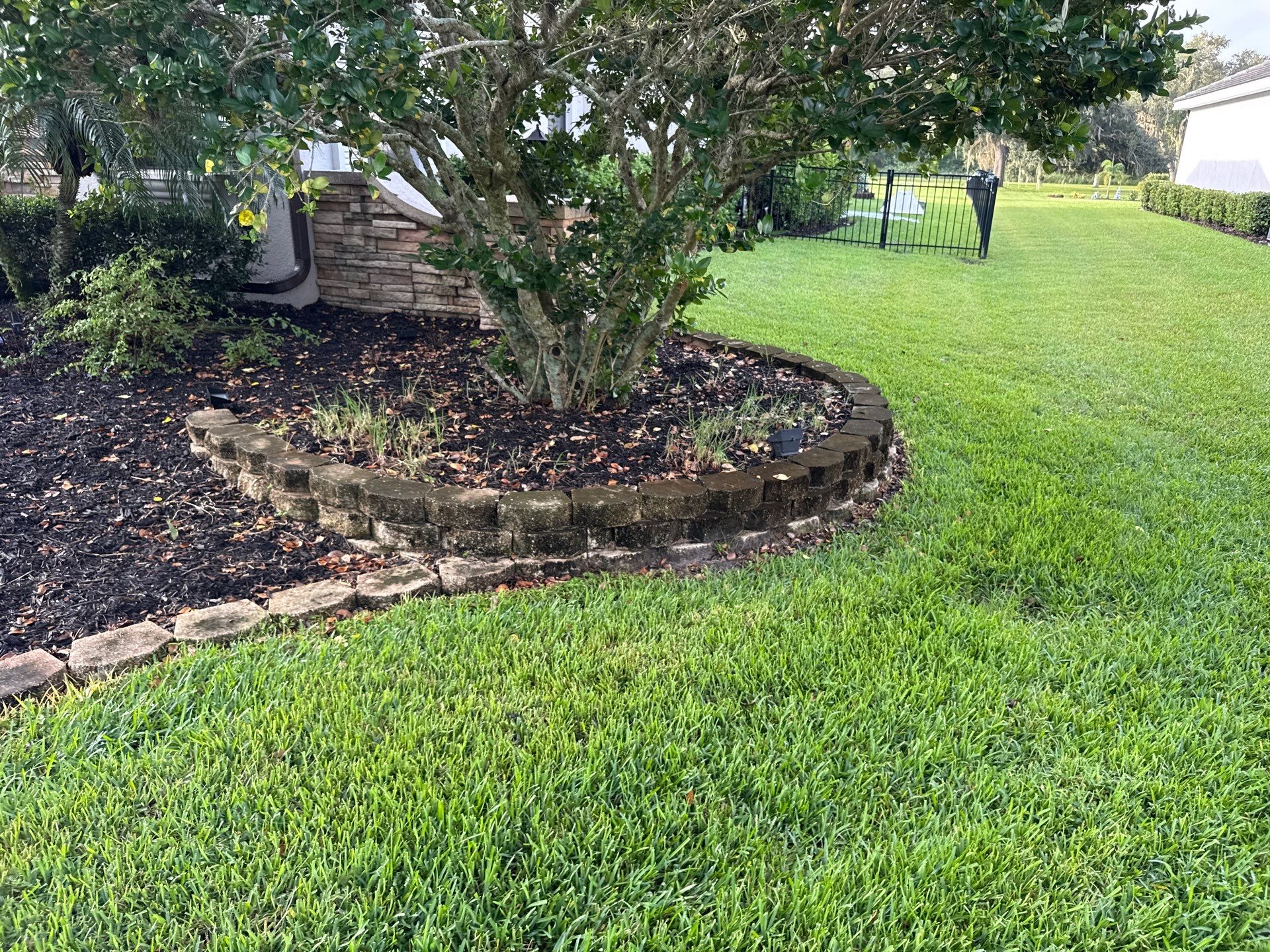 Tile Roof, Paver Pool Deck & Flowerbed Curbing Cleaning | Winding River Bradenton, FL Transformation by Sunshine AquaWash
