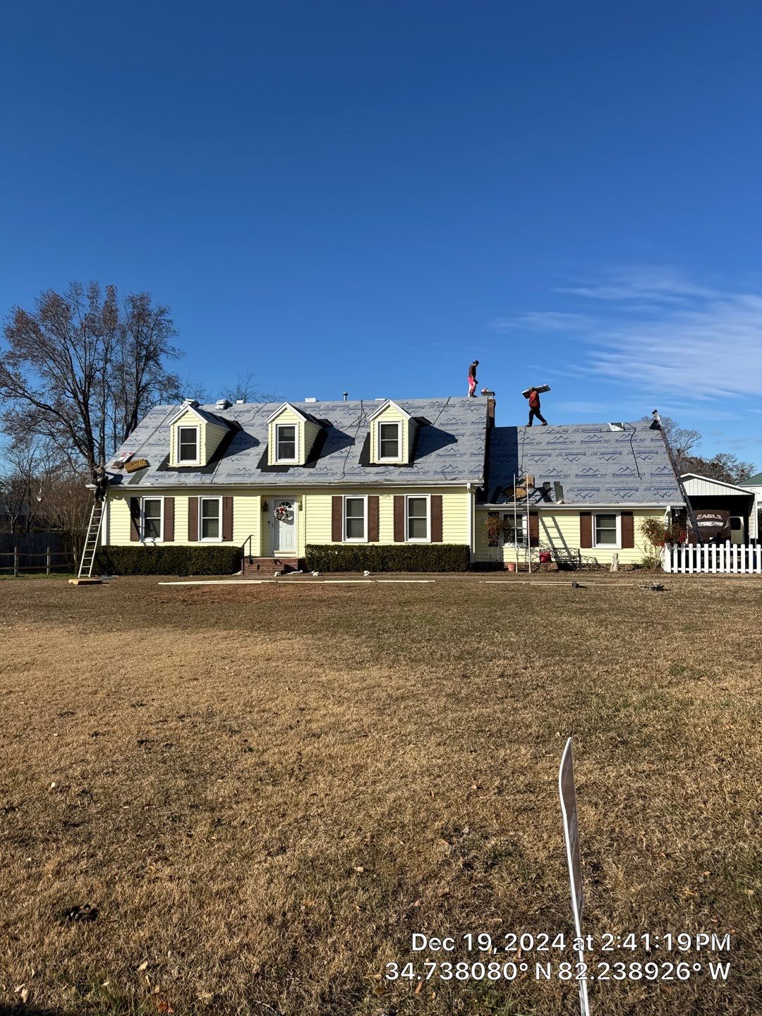 Architectural Shingle Roof Replacement and Chimney Flashing in Simpsonville by Roofers LLC