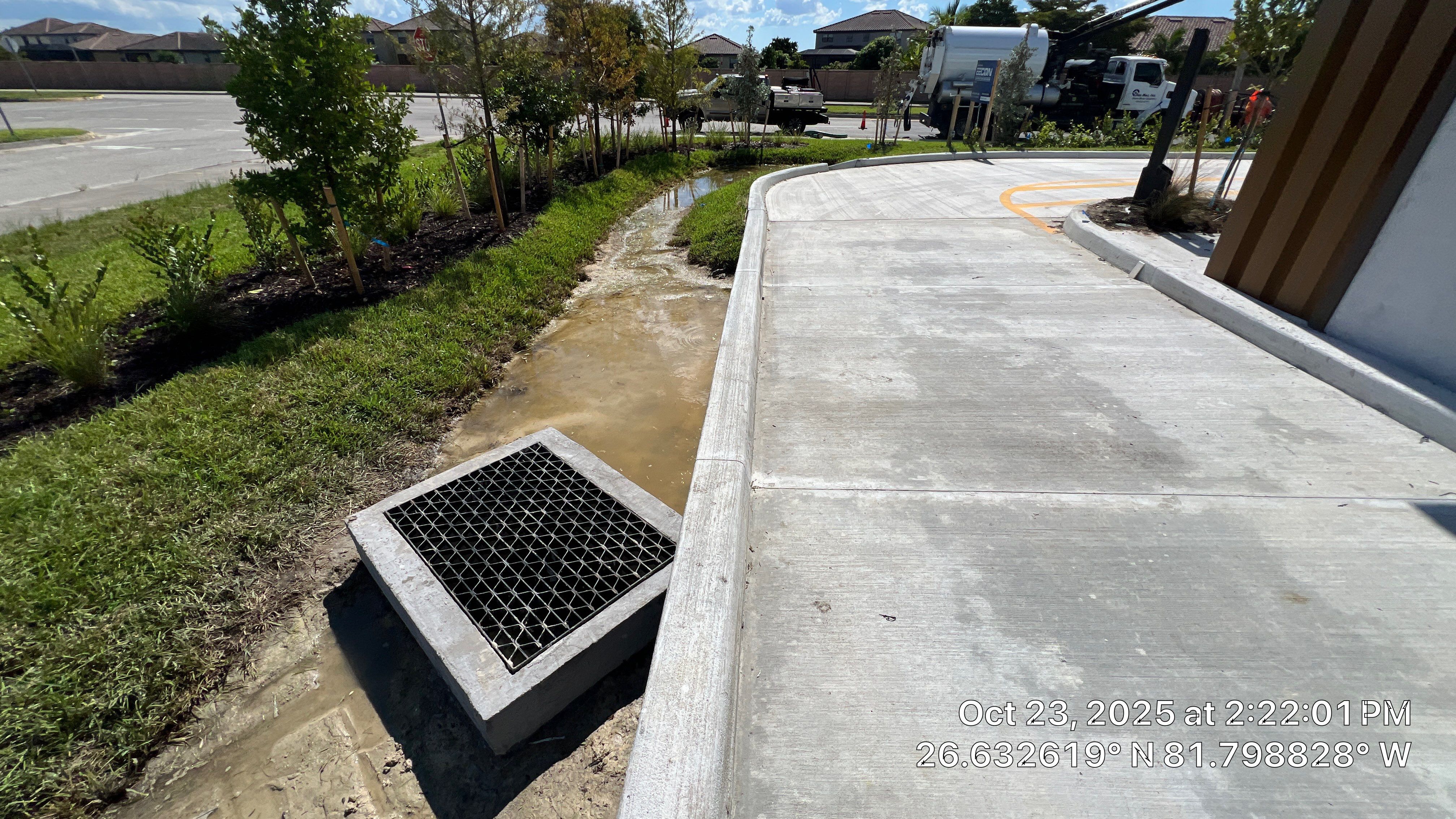 Coffee Rush Fort Myers with PRS by Don Mar, Inc. Storm Water Solutions