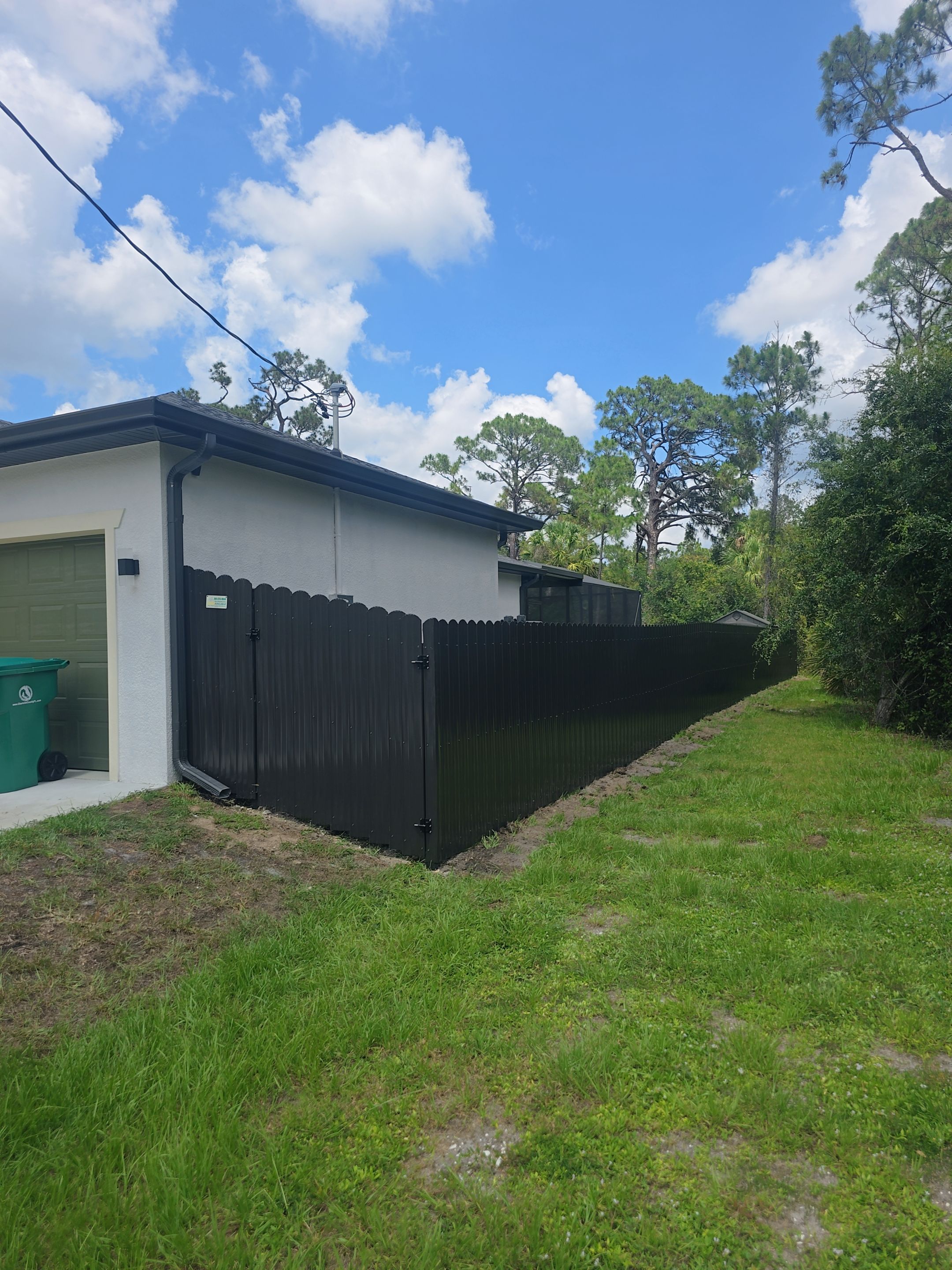 Black Durafence - Privacy Metal Fence Installation in Port Charlotte by True Fence LLC