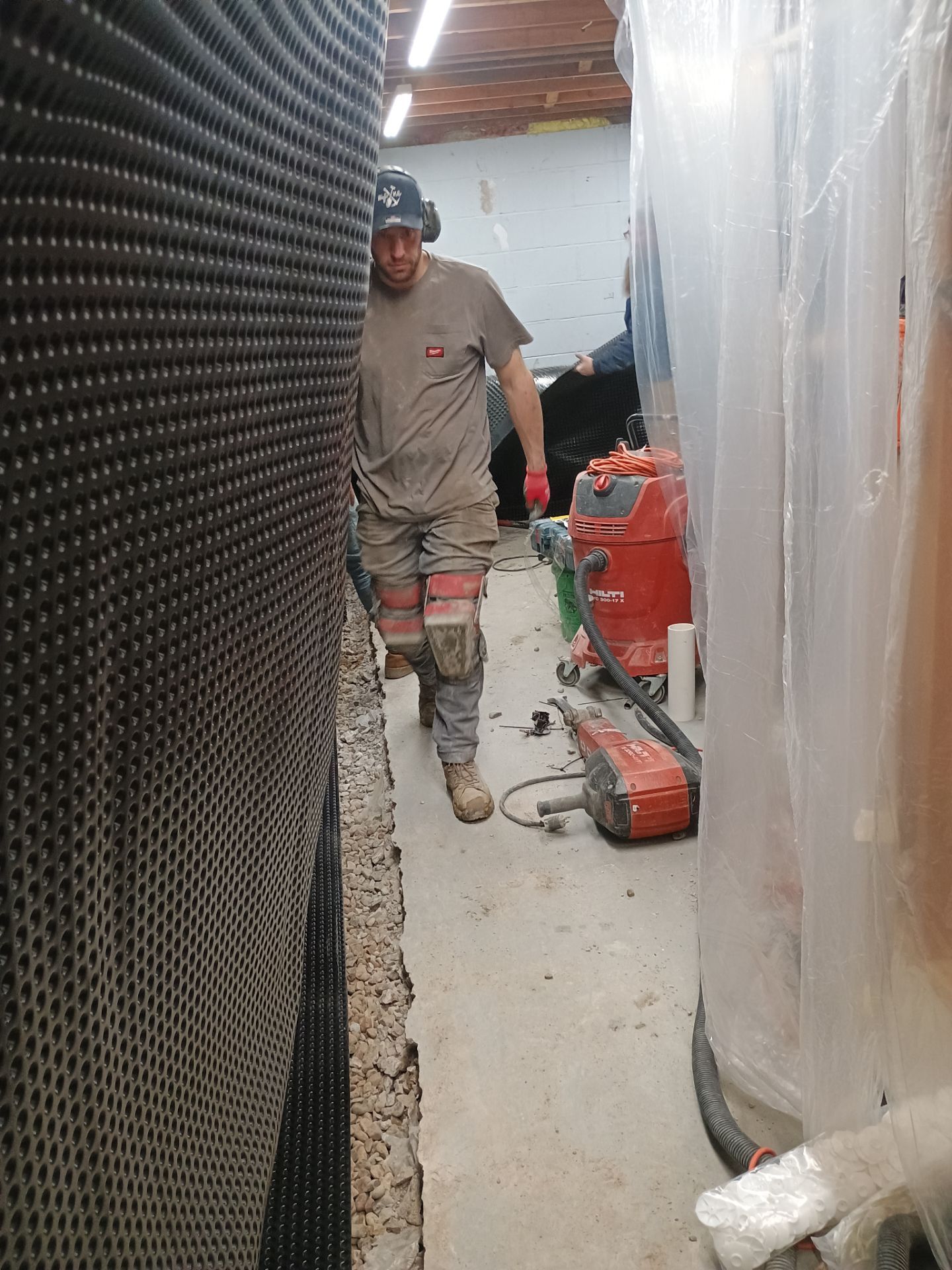 Depressurizing Denny's Basement Wall by Waterproofing Northeast