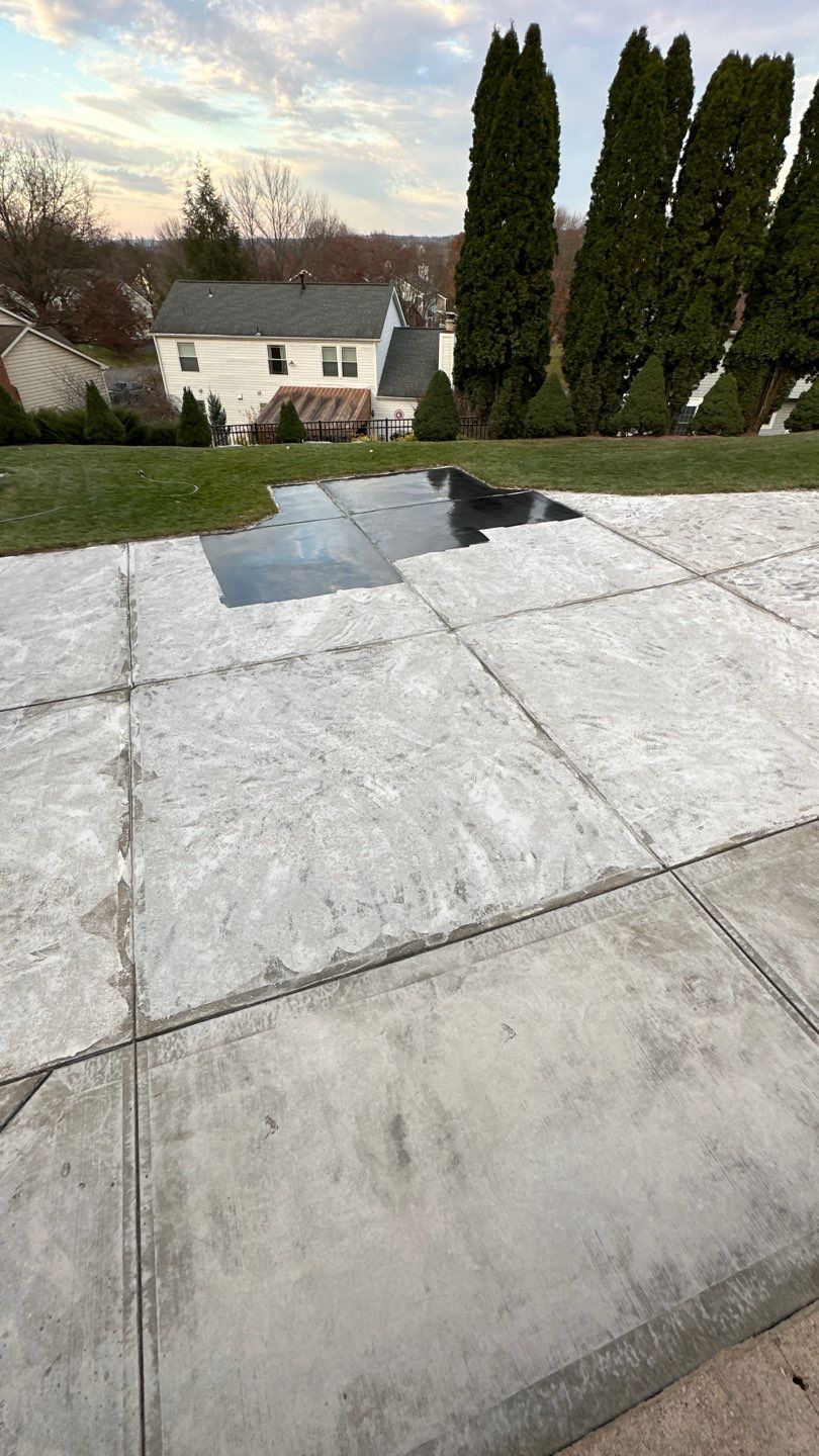 Twilight Driveway Project in Bridgeville by Floors in a Day, Inc