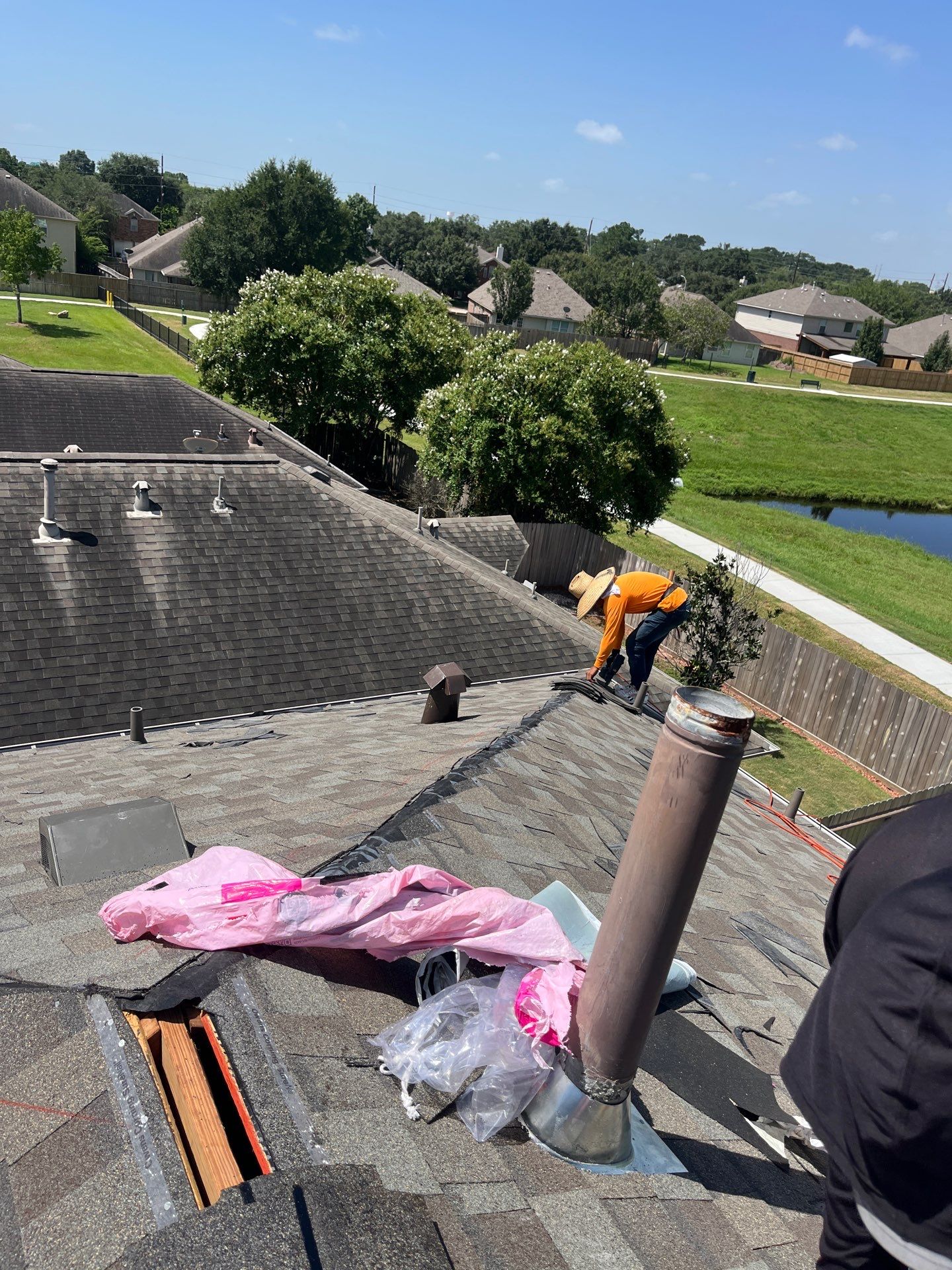 Residential Roofing Installation using Owen's Corning Duration (Lifetime) Shingles by Roof Repair Company