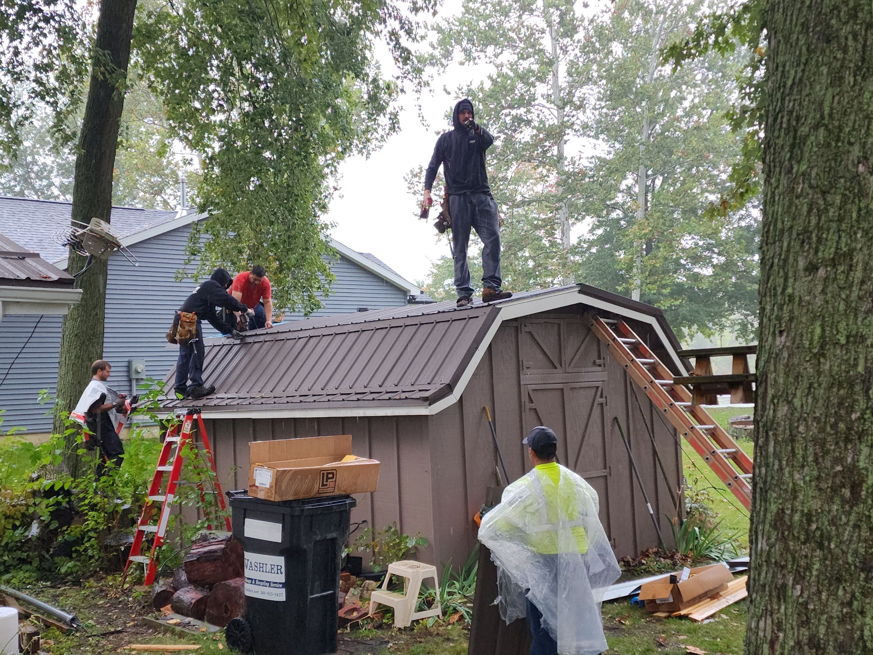 Metal Shake Shingle Roof on Loon Lake in Columbia City, Indiana by 4Ever Metal Roofing