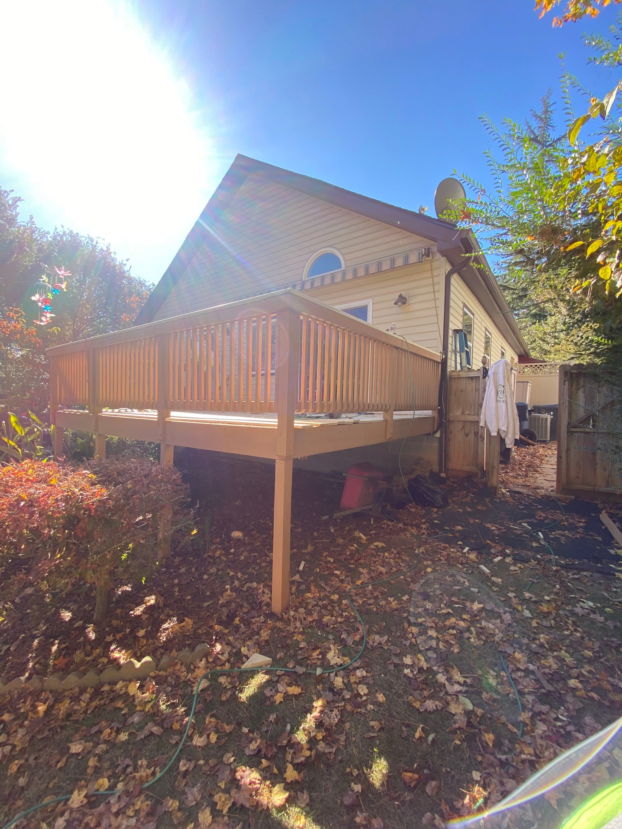 Custom Elevated Deck Construction and Refinishing in Marietta by Swift Home Renovations