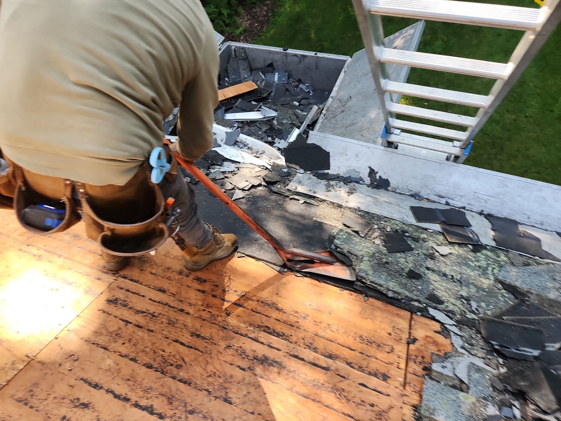 Residential Roofing Installation using Owens Corning TruDefinition Duration AR - Estate Gray by A Plus Exterior