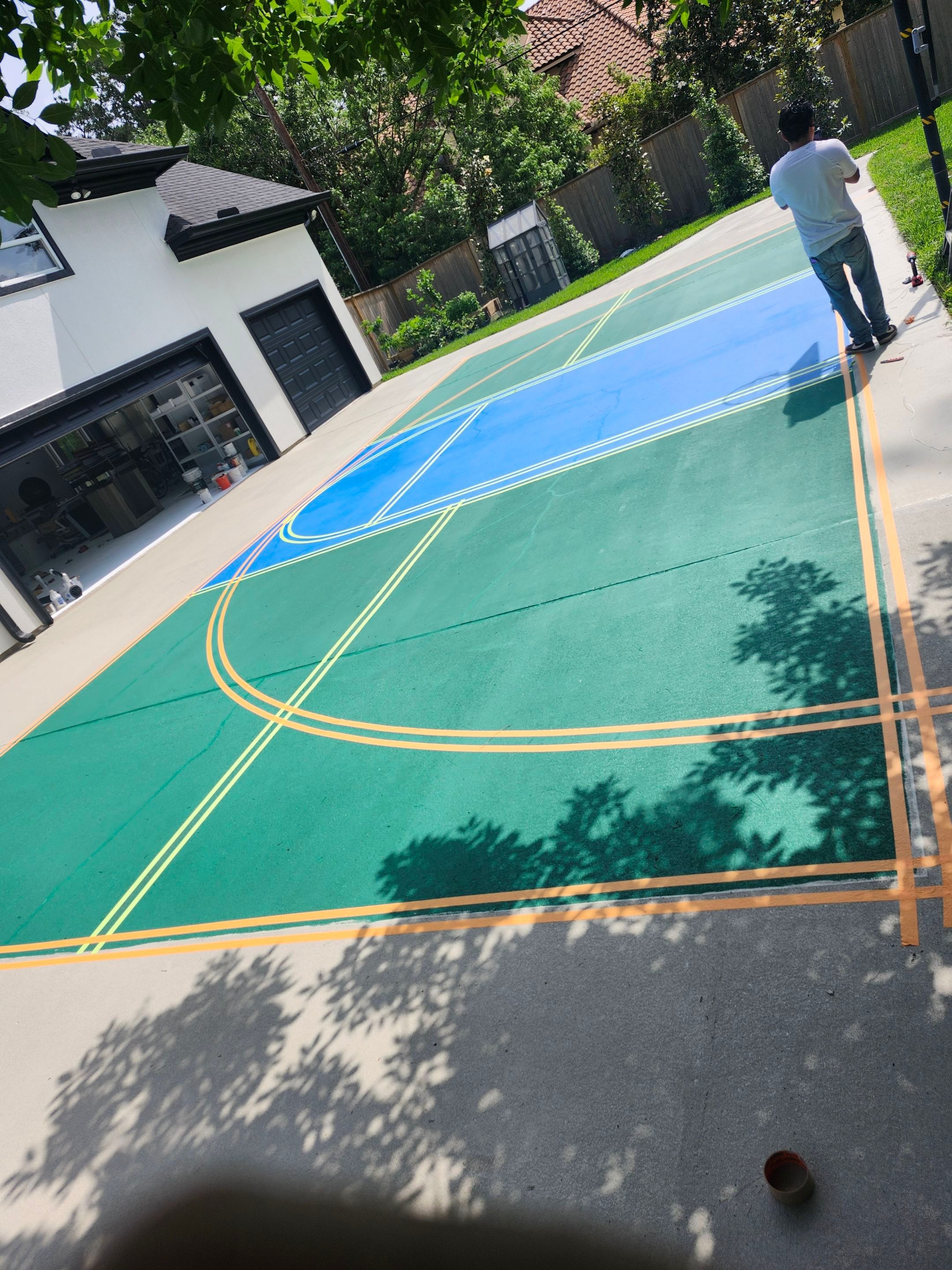 Tomball - Pickleball and Basketball courts by Fresh Coat Painters of NW Houston