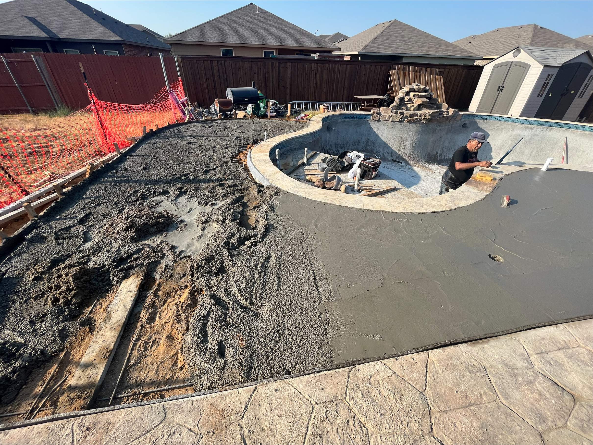 Freeform Pool with Raised Spa and Stone Coping by Pinnacle Pools and Spas - DFW