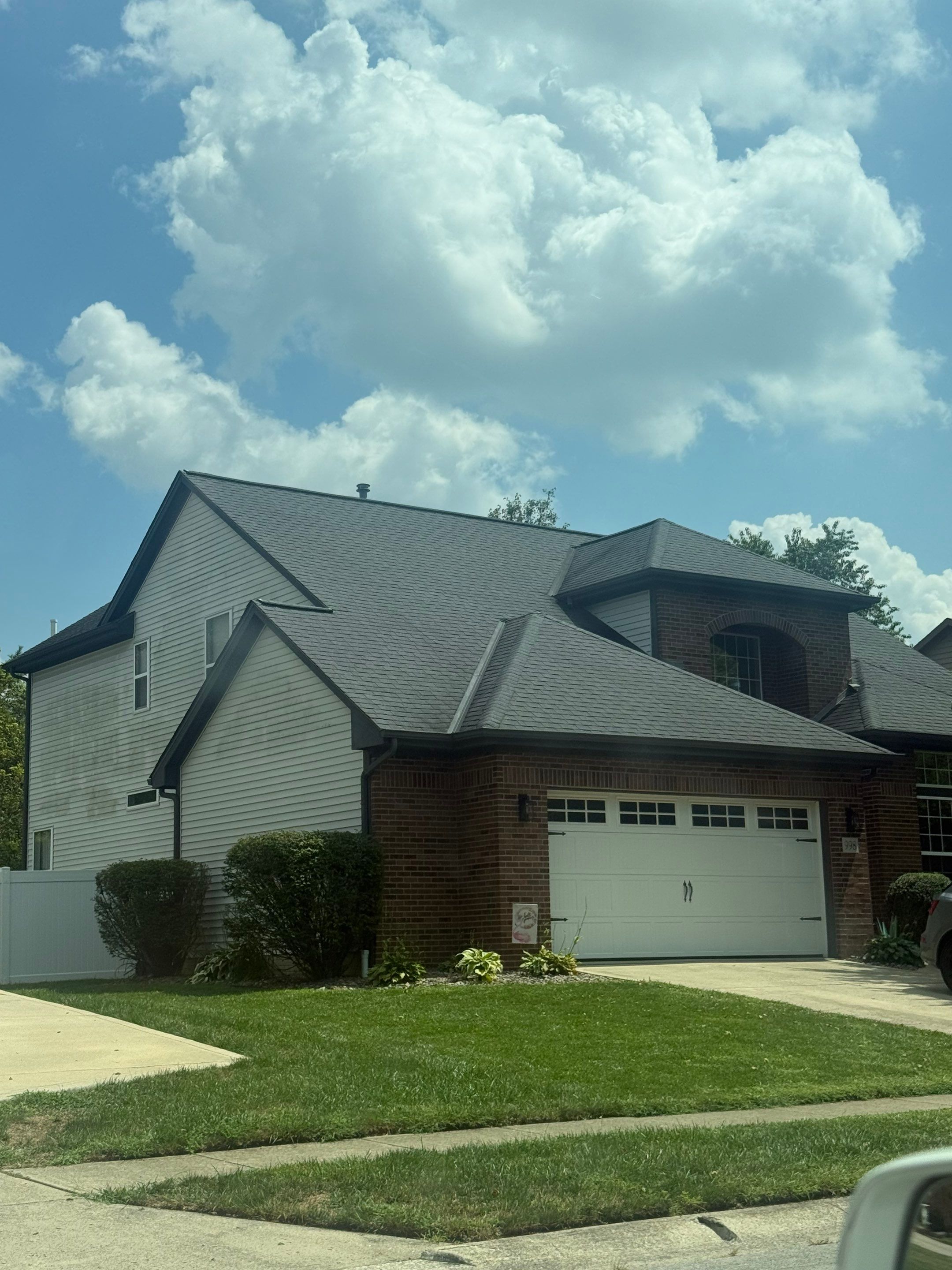 Full replacement - insurance paid. Big brick flashing work by SOS Home Ohio 