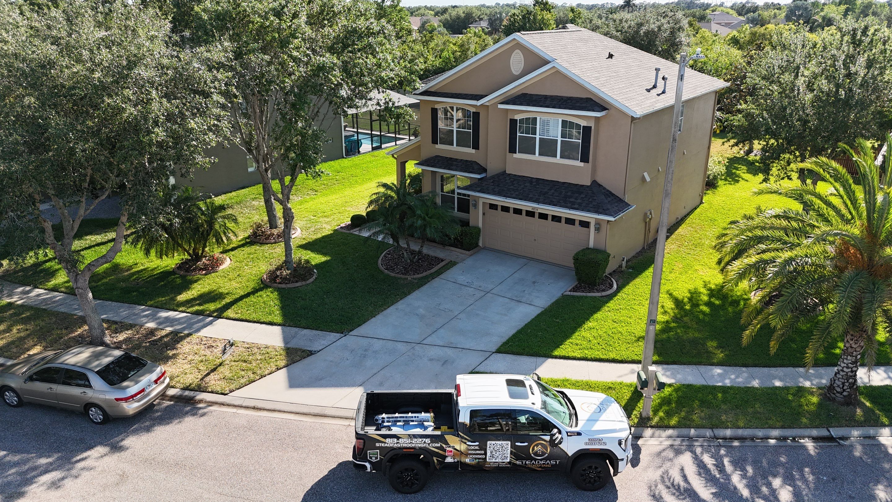 Roof Replacement in Apollo Beach Fl. by Steadfast Roofing 