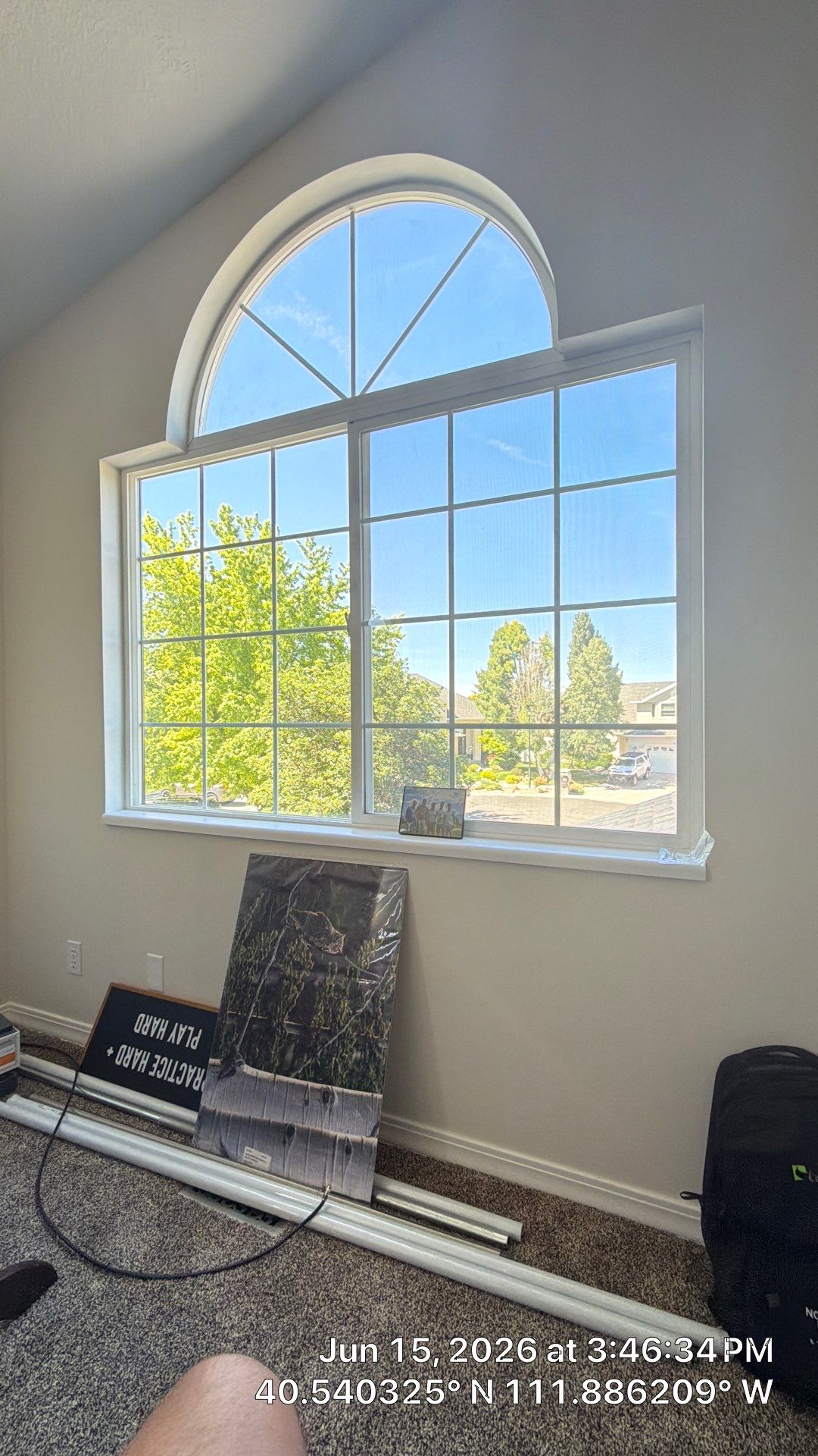 Interior Door and Arched Window Installation in Draper by CompanyCam Sales Demo