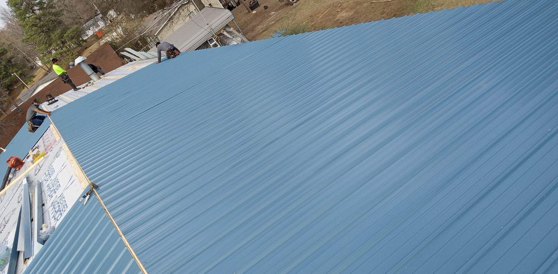 Residential Roofing Installation using 29 gauge metal by Hostetler Roofing