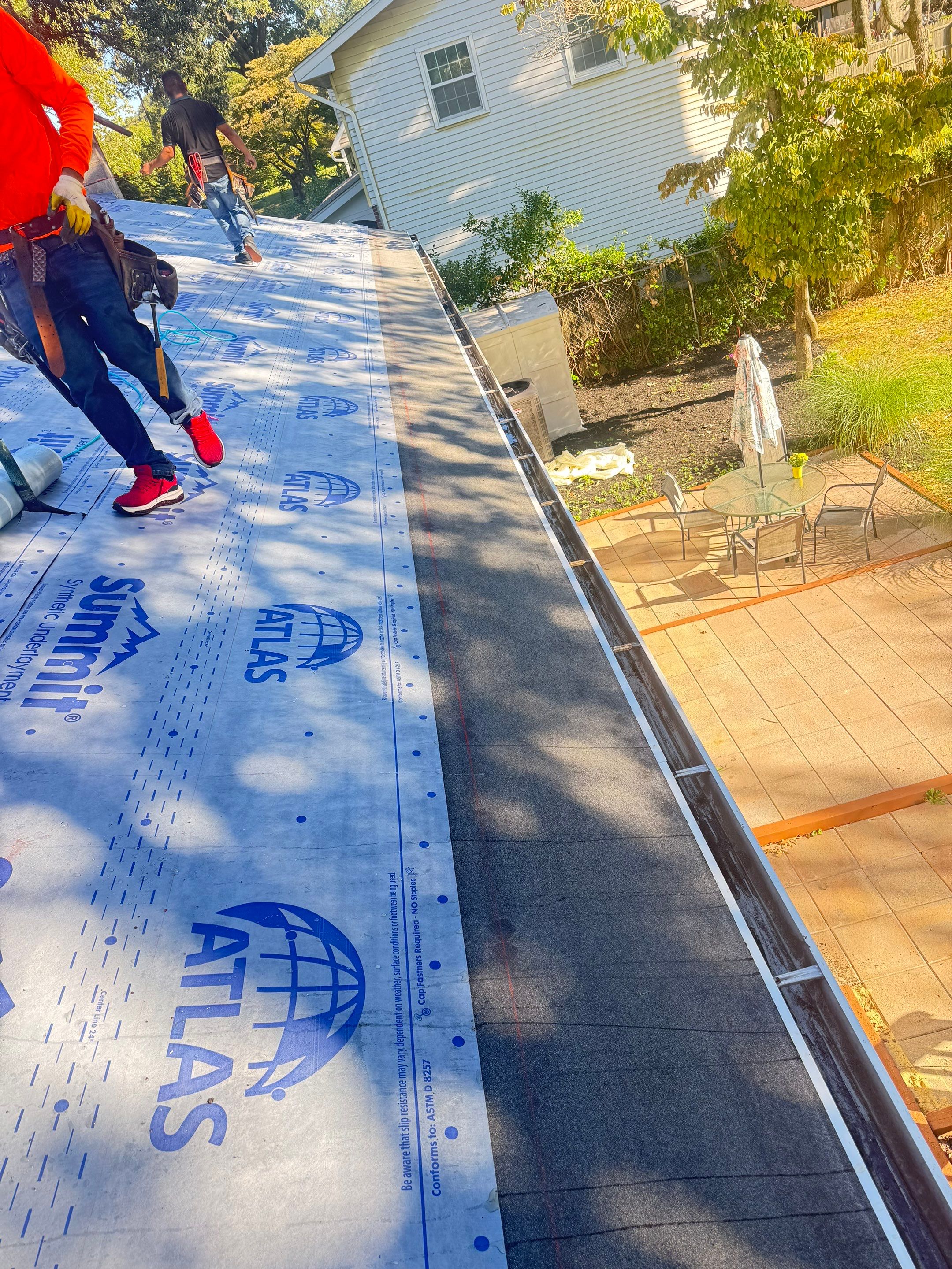 Full Roof Replacement and Gutter Guard Installation in Pasadena, Maryland by First Chesapeake Roofing