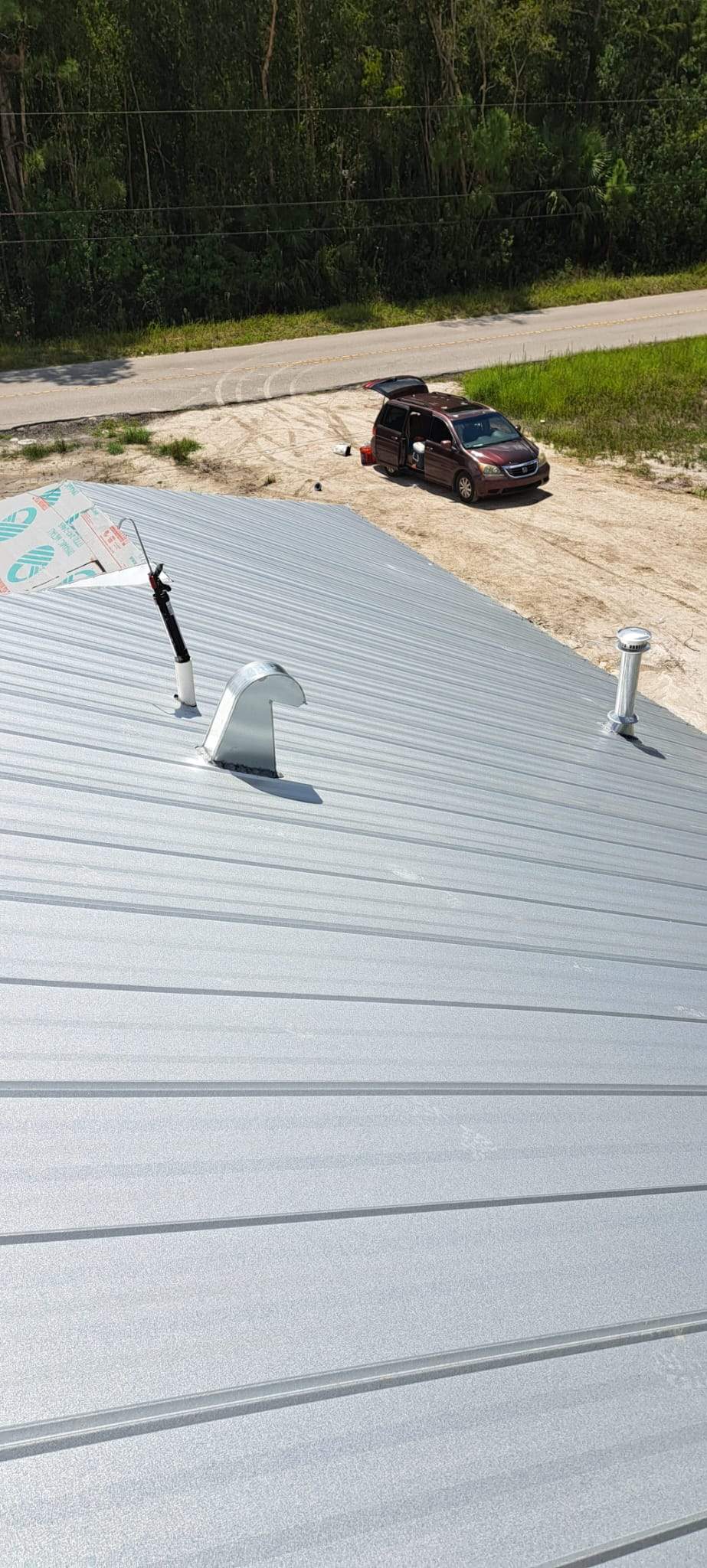 26ga 5V Crimp Mill Finish by Total Roofing System The Metal Roof Experts