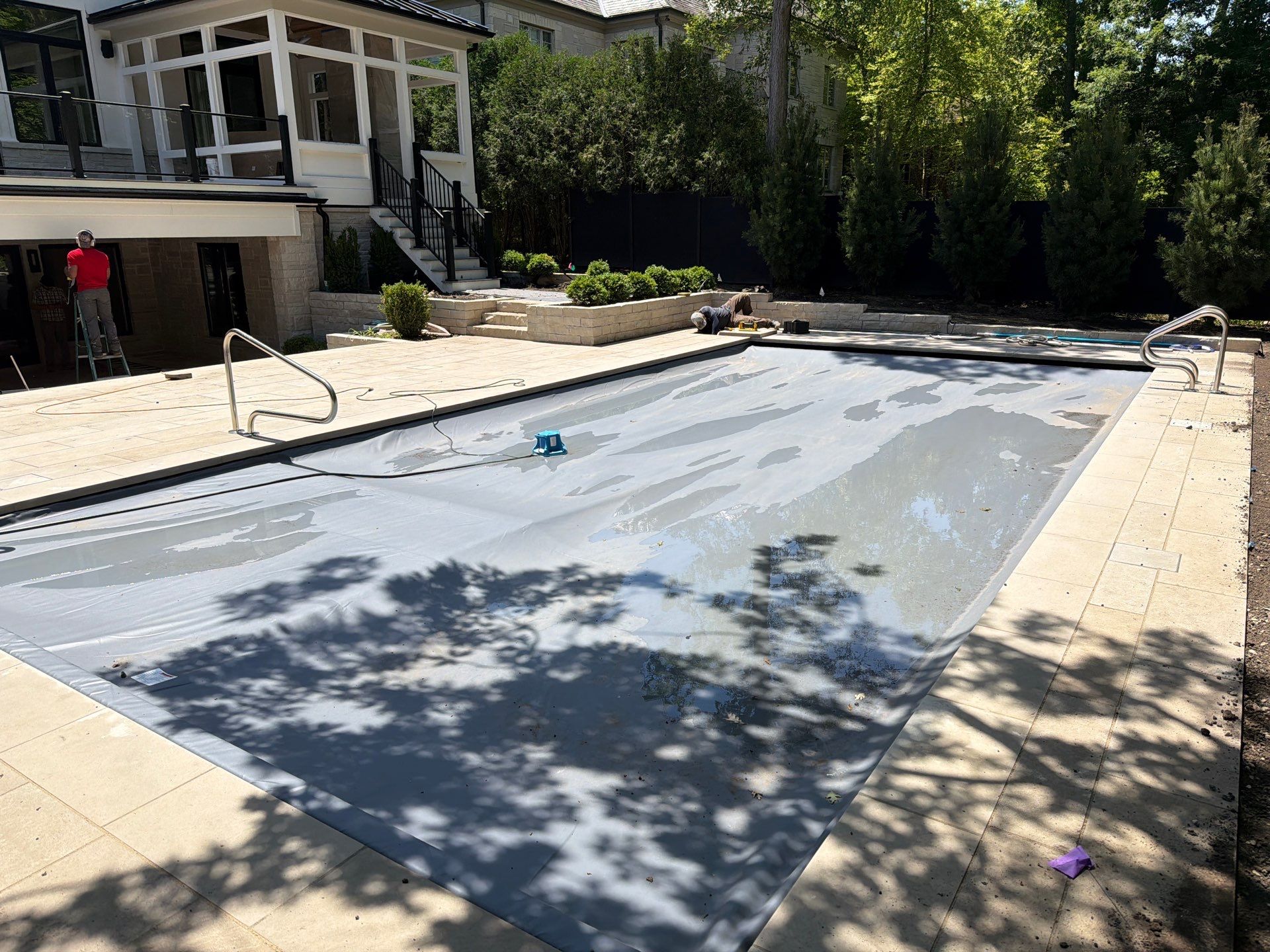 Platino Checkered Tile by North Shore Pool & Spa