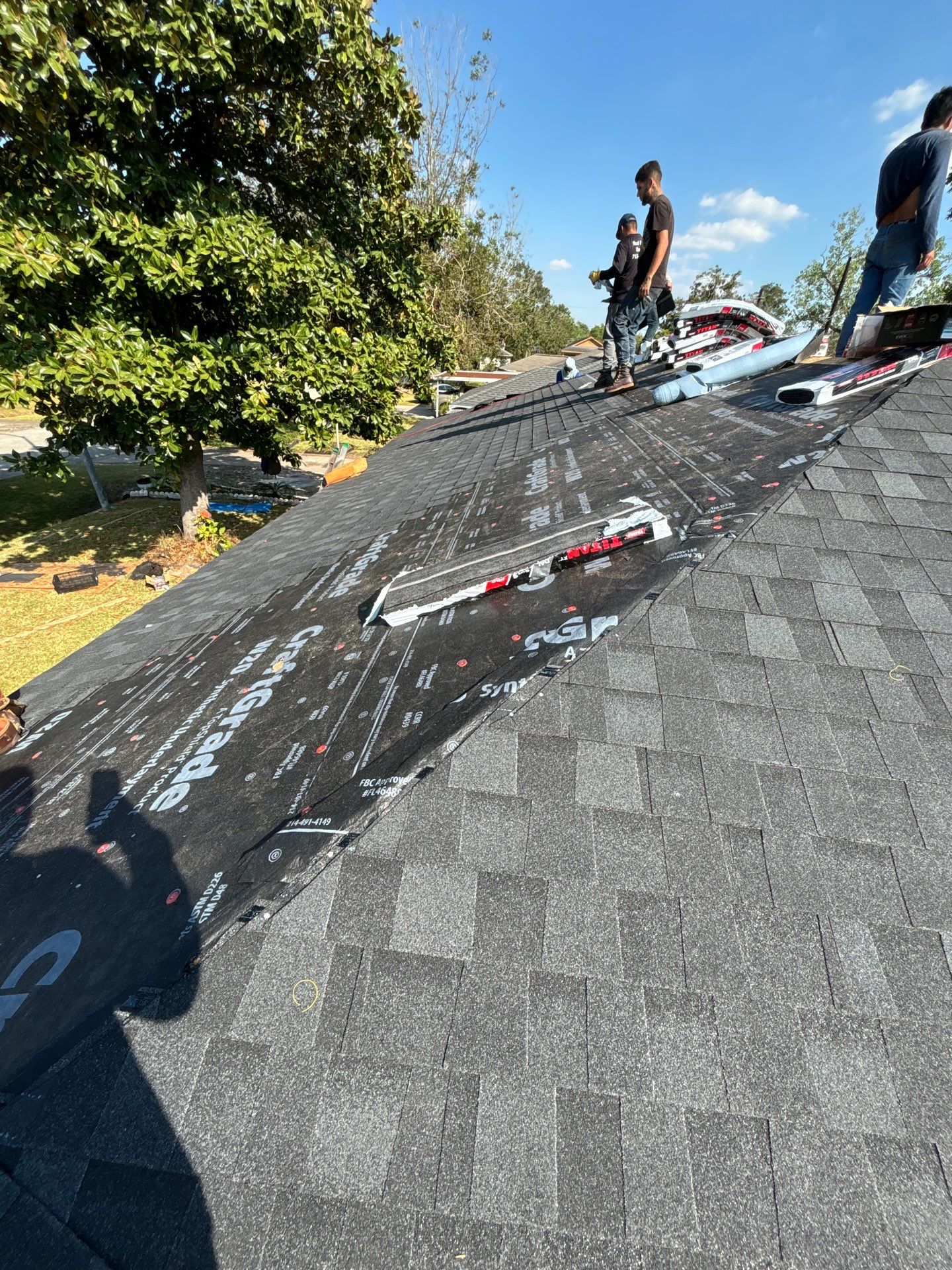 Residential Roofing Installation using Owen's Corning Duration (Lifetime) Shingles by Roof Repair Company