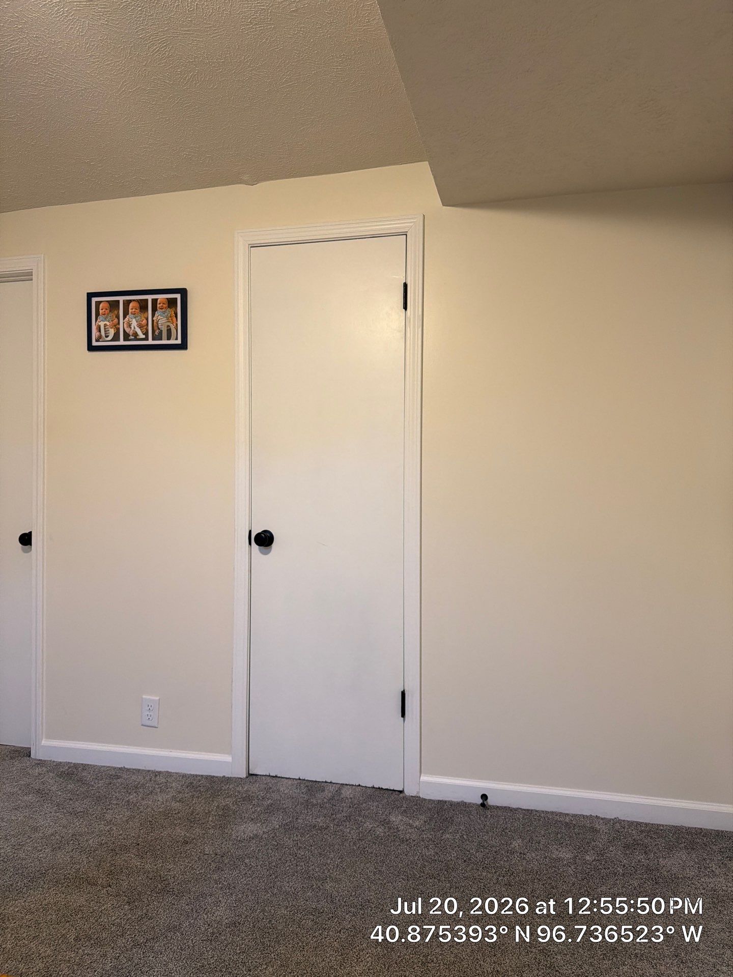 Modern Basement Interior Renovation with New Doors and Carpeting by CompanyCam Sales Demo