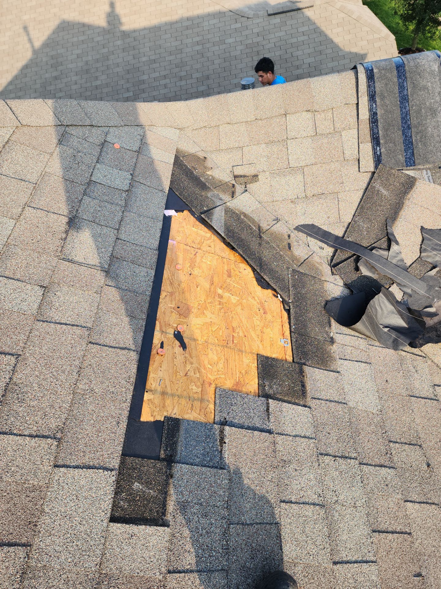 Hail Damage using Owen's Corning Duration (Lifetime) Shingles by Roof Repair Services LLC
