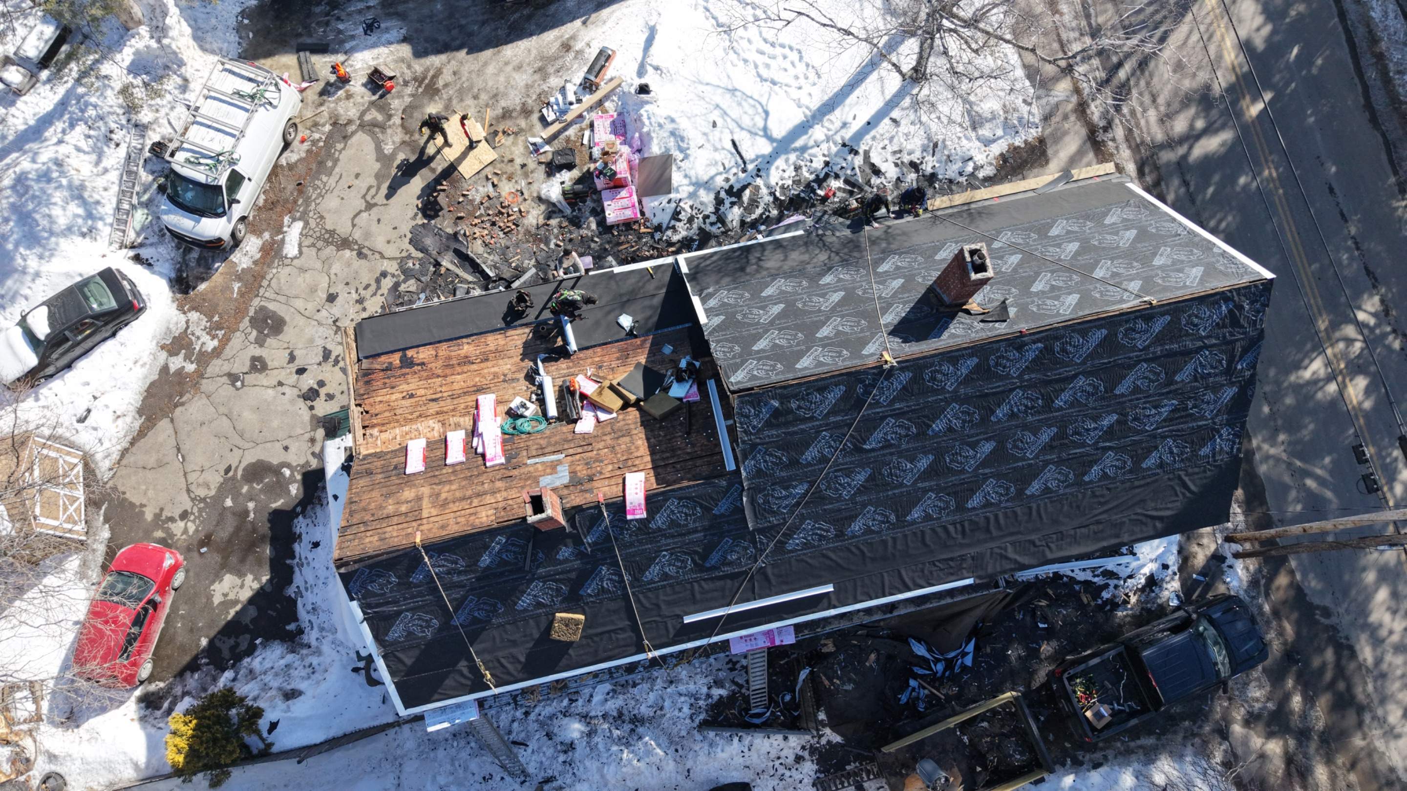 Full Roof Replacement in Maine – Two-Layer Tear-Off, Chimney Removal & Low-Slope Conversion by JOHNNYS PRO