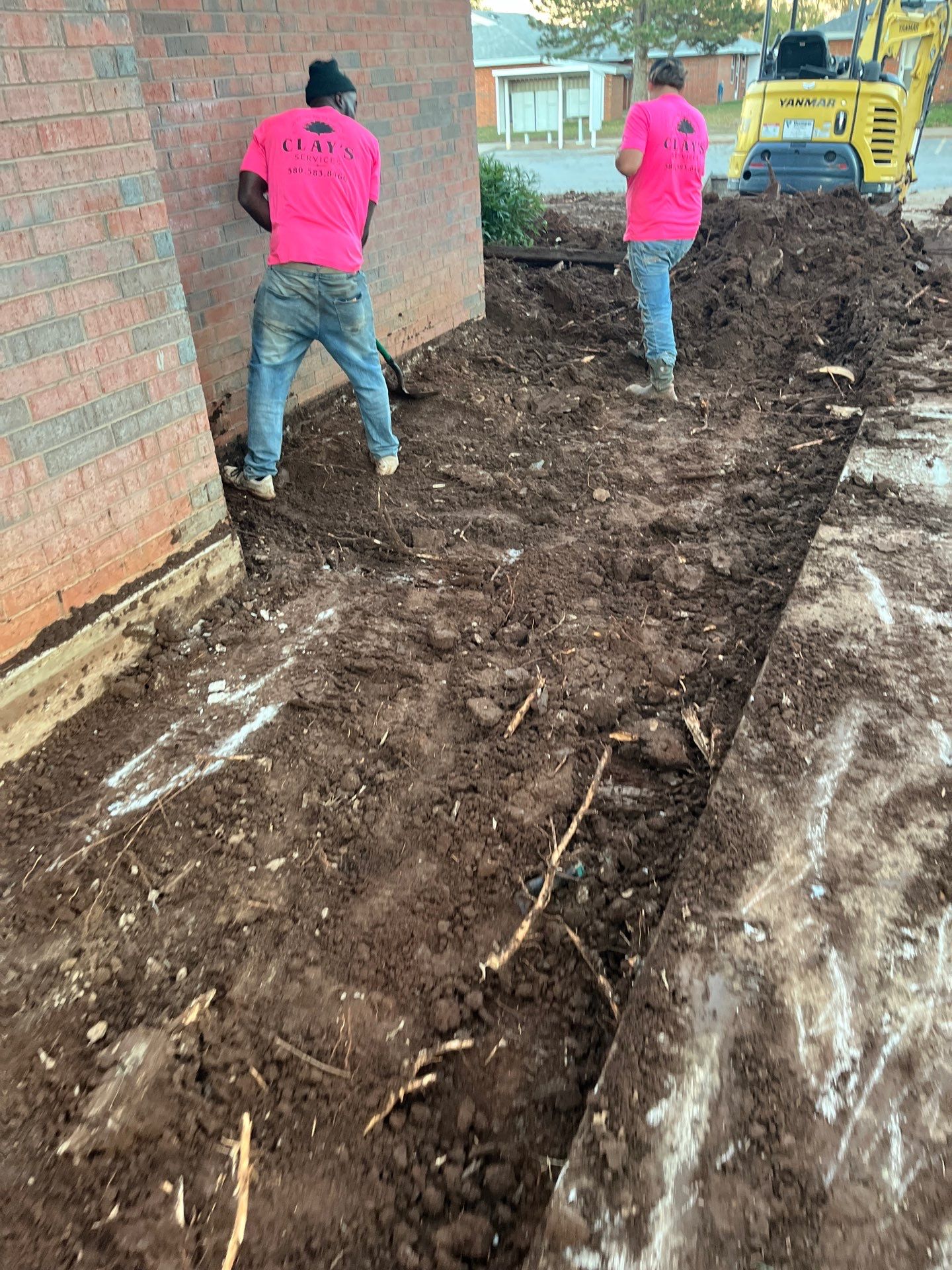 Concrete work, Landscape work, Sod work, and Irrigation work. by Clays Services Inc